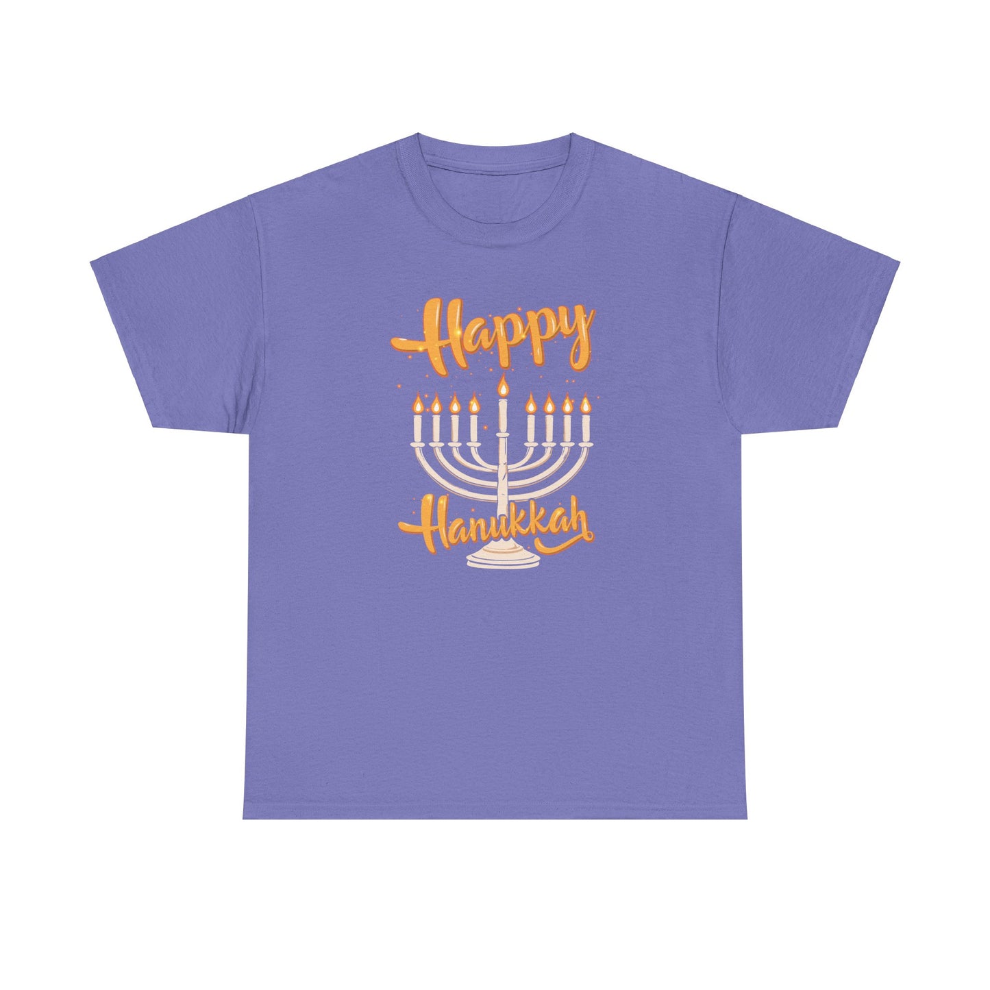 "Happy Hanukkah" Unisex Heavy Cotton Tee