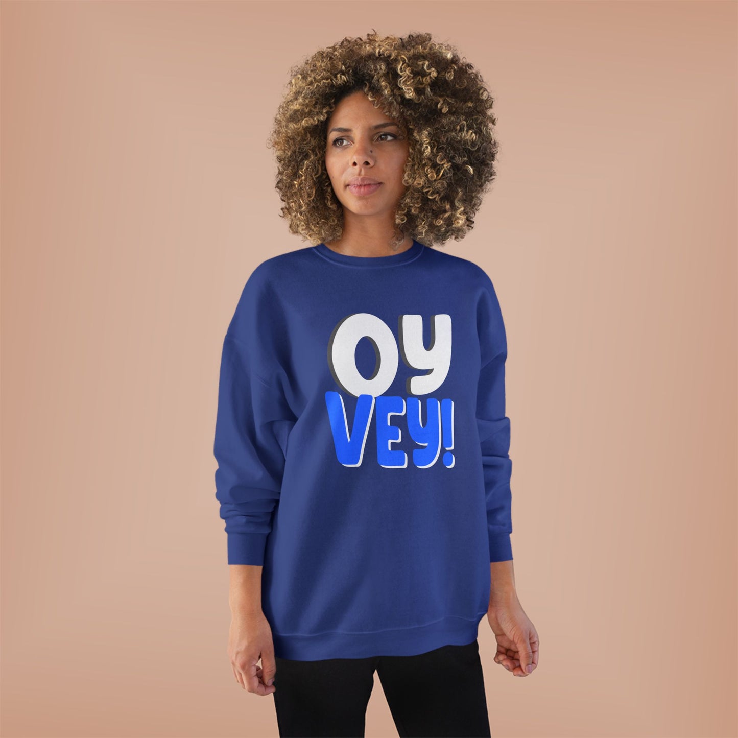 "OY VEY" Unisex EcoSmart® Crewneck Sweatshirt