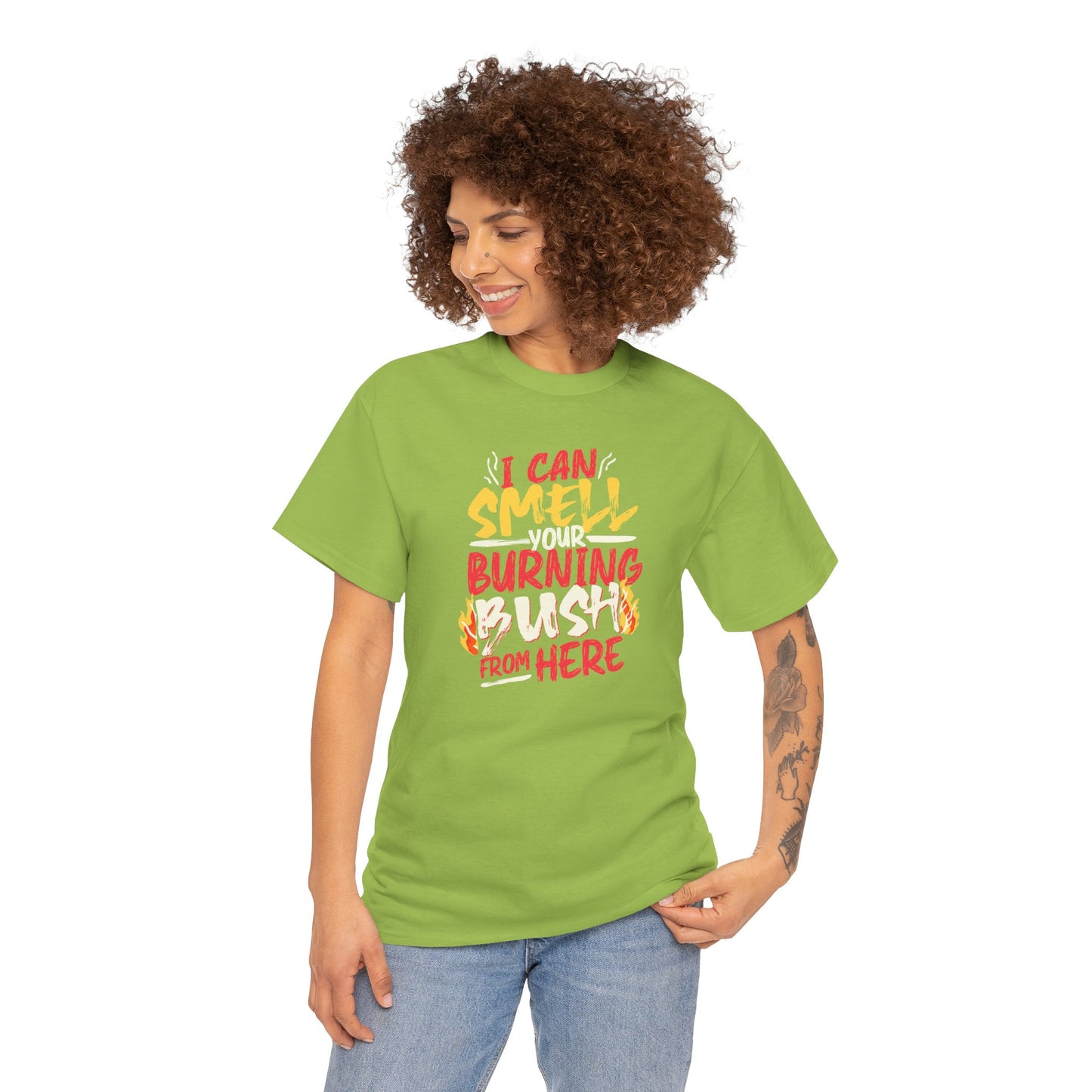 "I Can Smell Your Burning Bush" Unisex Heavy Cotton Tee