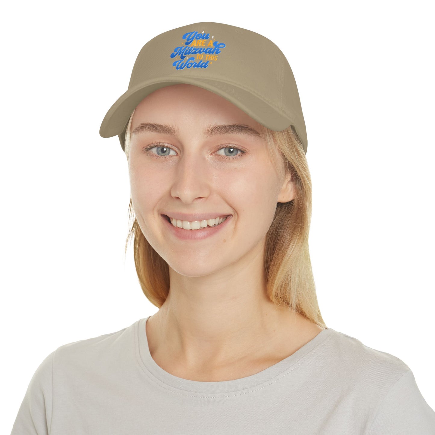 "YOU ARE A MITZVAH TO THIS WORLD" Low Profile Baseball Cap