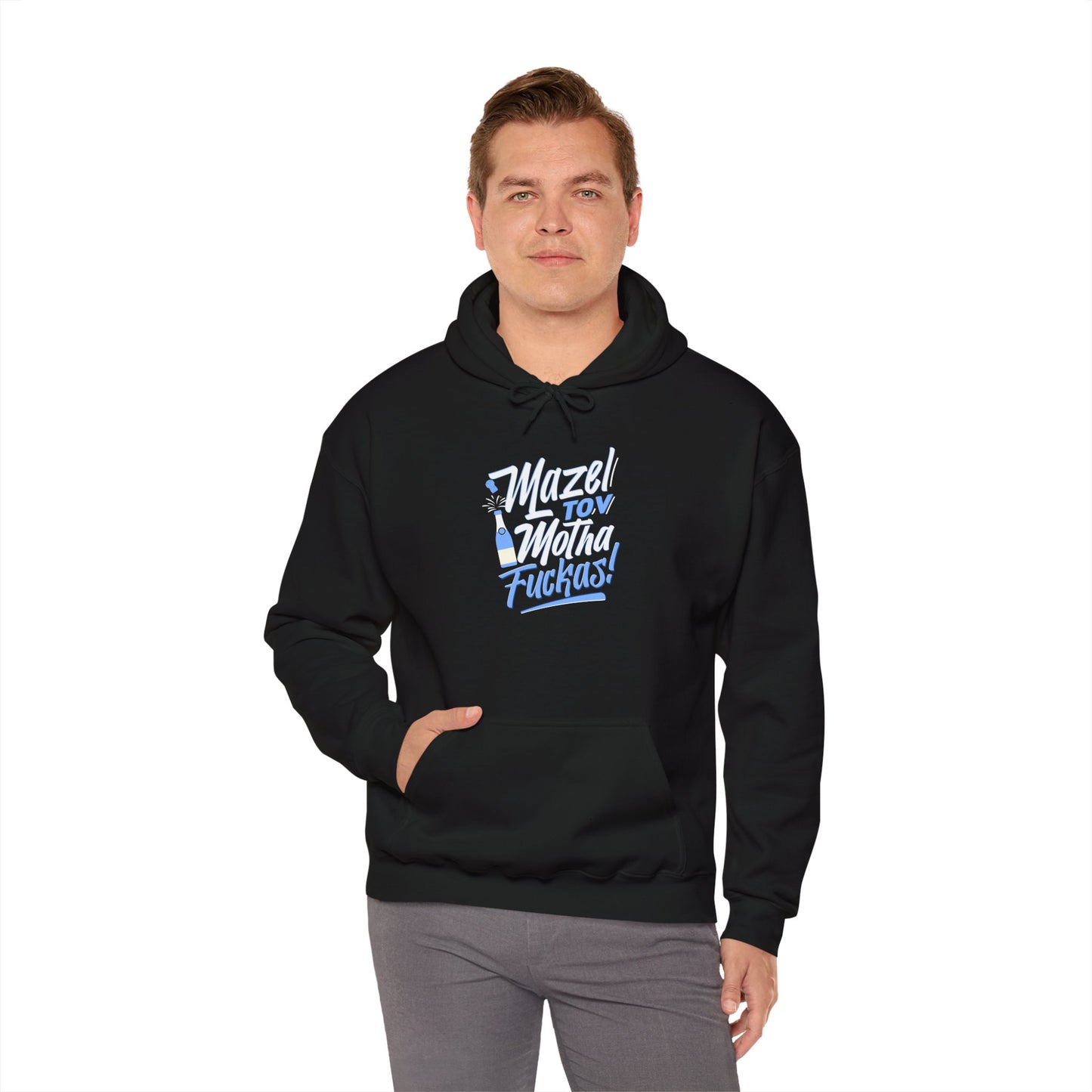 "Mazel Tov Motha Fuckas" Unisex Heavy Blend™ Hooded Sweatshirt