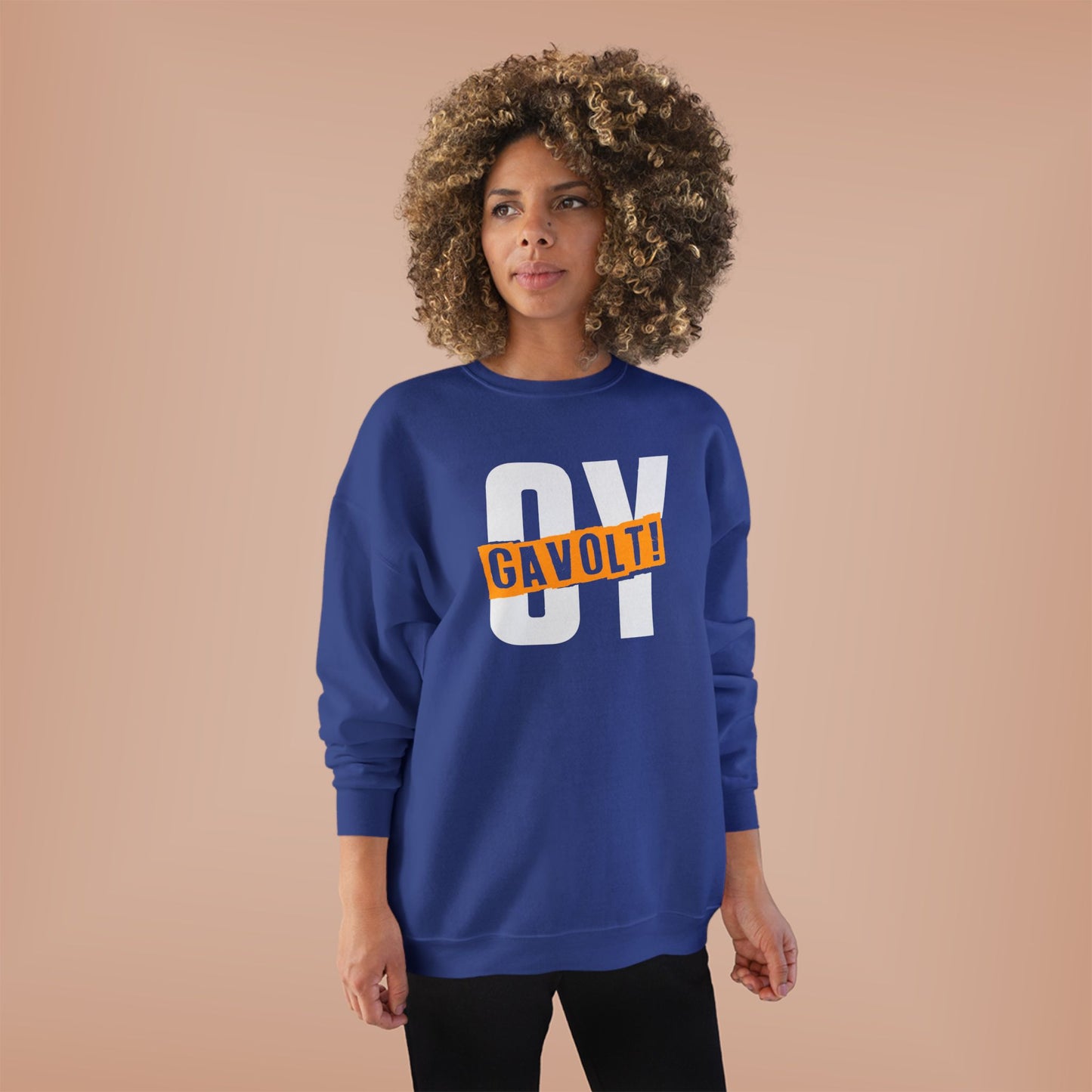 "OY GAVOLT" Unisex EcoSmart® Crewneck Sweatshirt