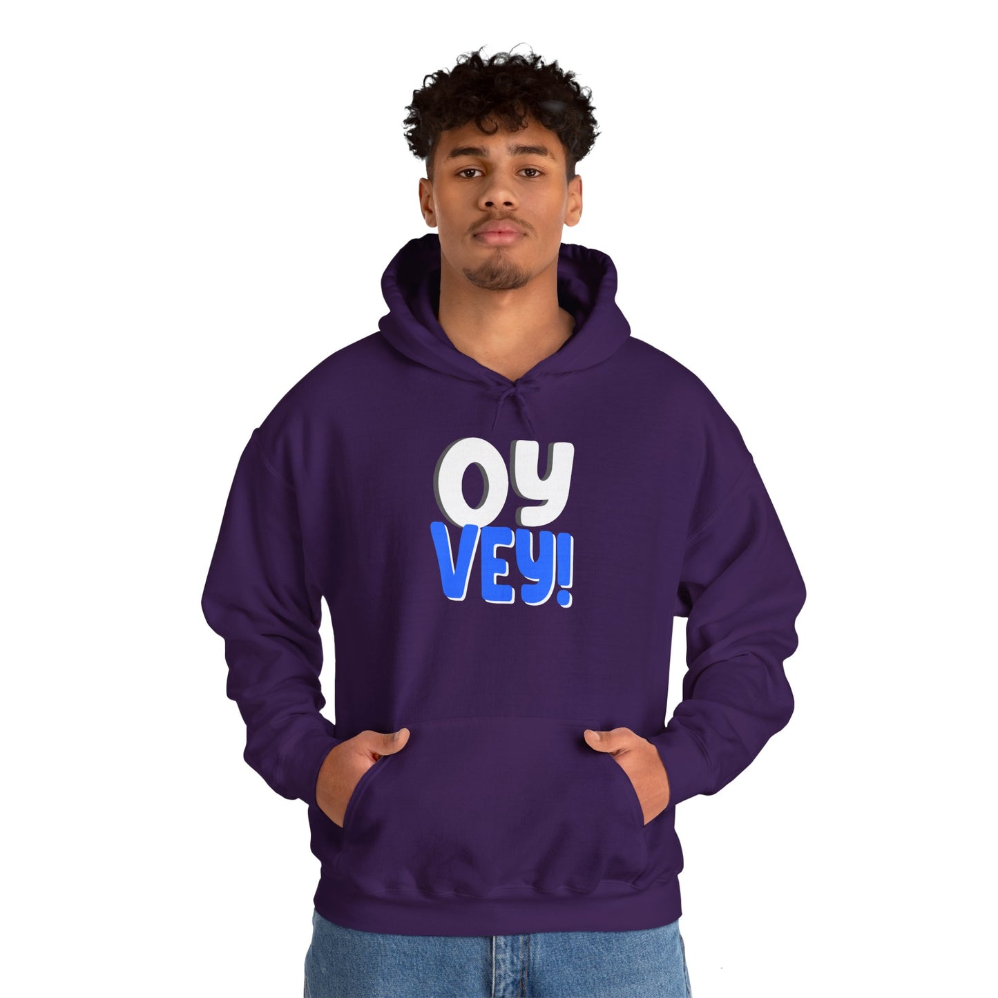 "OY VEY" Unisex Heavy Blend™ Hooded Sweatshirt