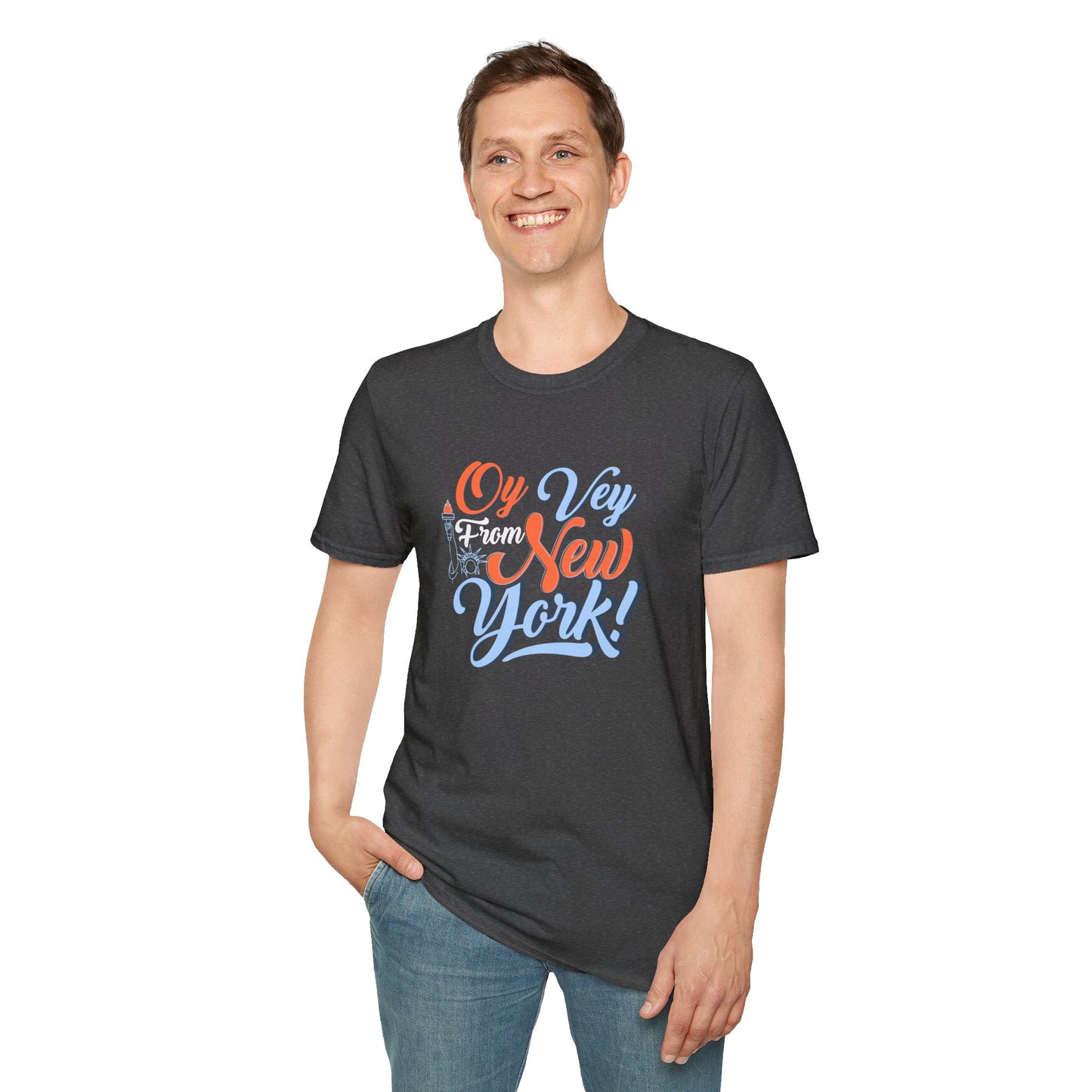 "OY VEY FROM NEW YORK" Unisex Softstyle T-Shirt