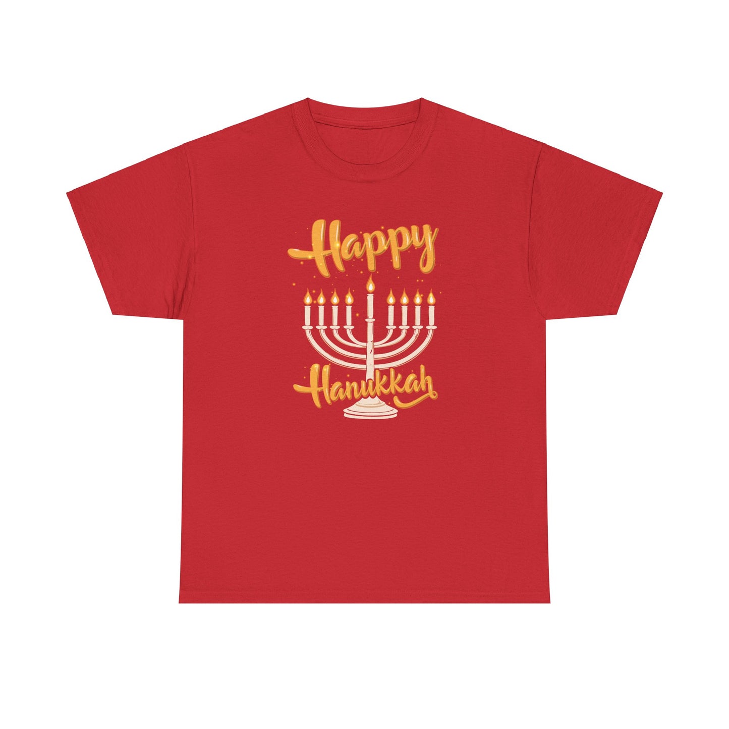 "Happy Hanukkah" Unisex Heavy Cotton Tee