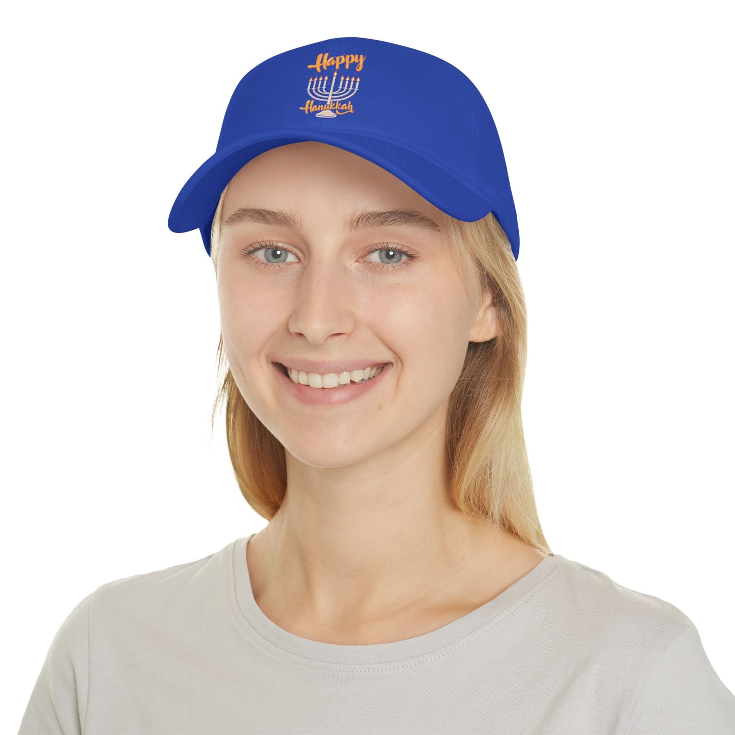 "Happy Hanukkah" Low Profile Baseball Cap