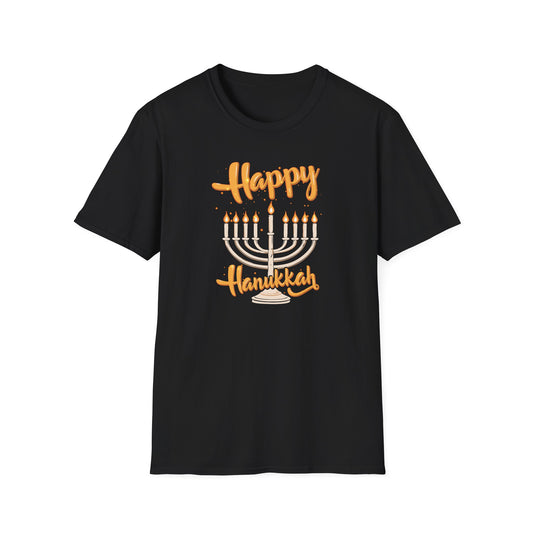 "Happy Hanukkah" Unisex Softstyle T-Shirt