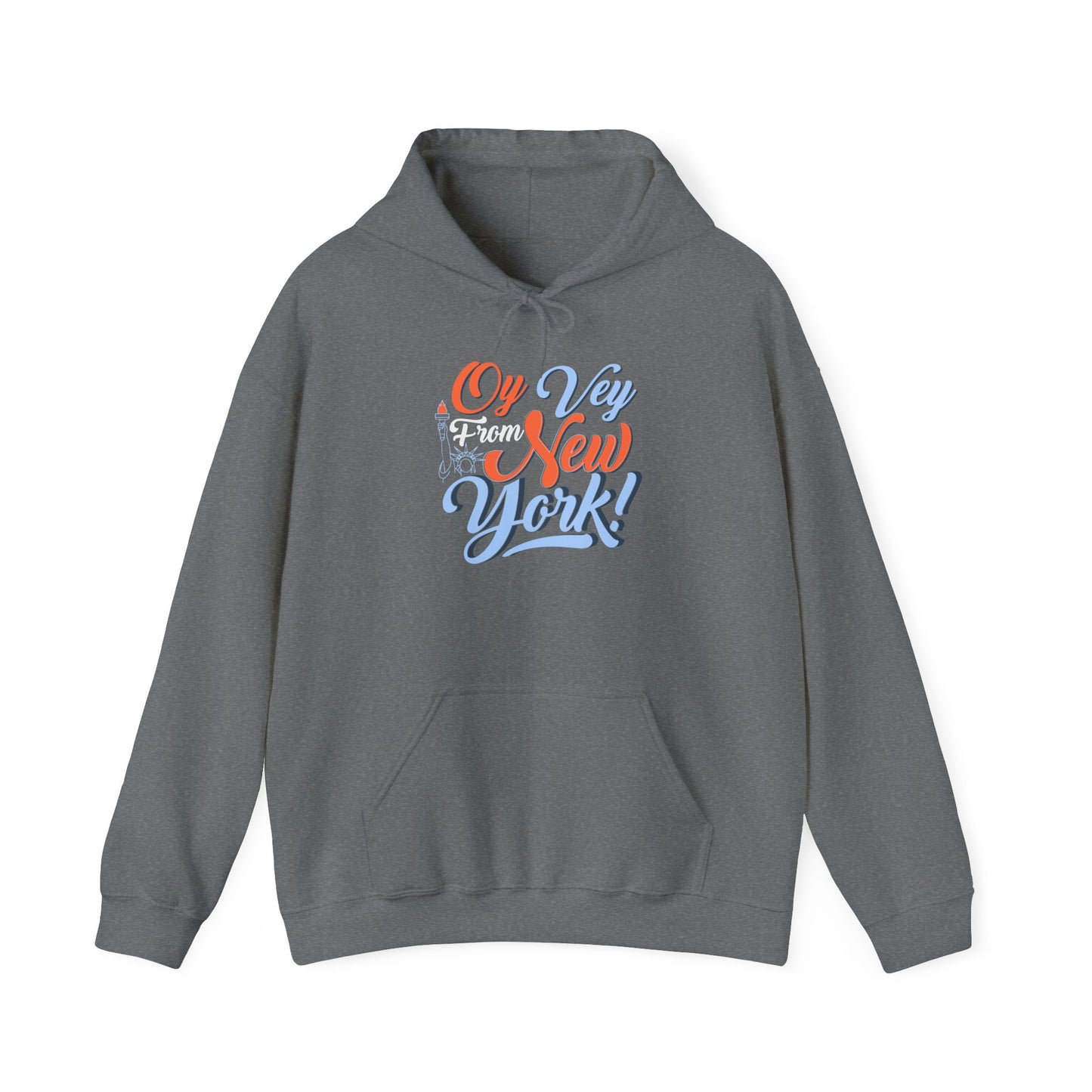 "OY VEY FROM NEW YORK" Unisex Heavy Blend™ Hooded Sweatshirt