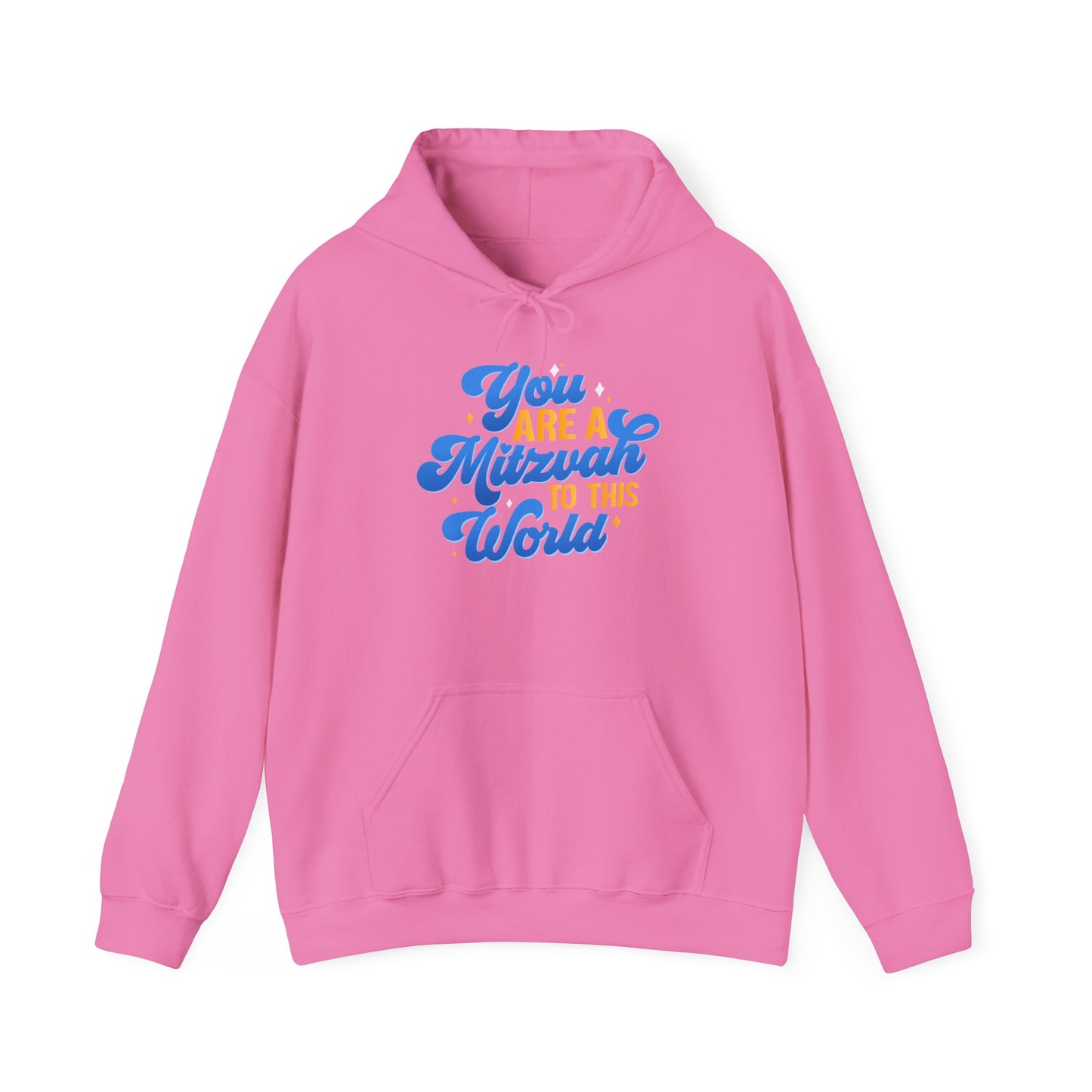 "YOU ARE A MITZVAH TO THIS WORLD" Unisex Heavy Blend™ Hooded Sweatshirt