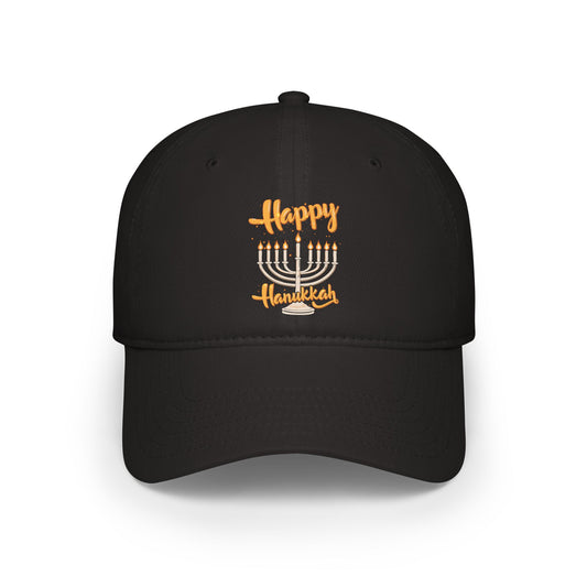 "Happy Hanukkah" Low Profile Baseball Cap