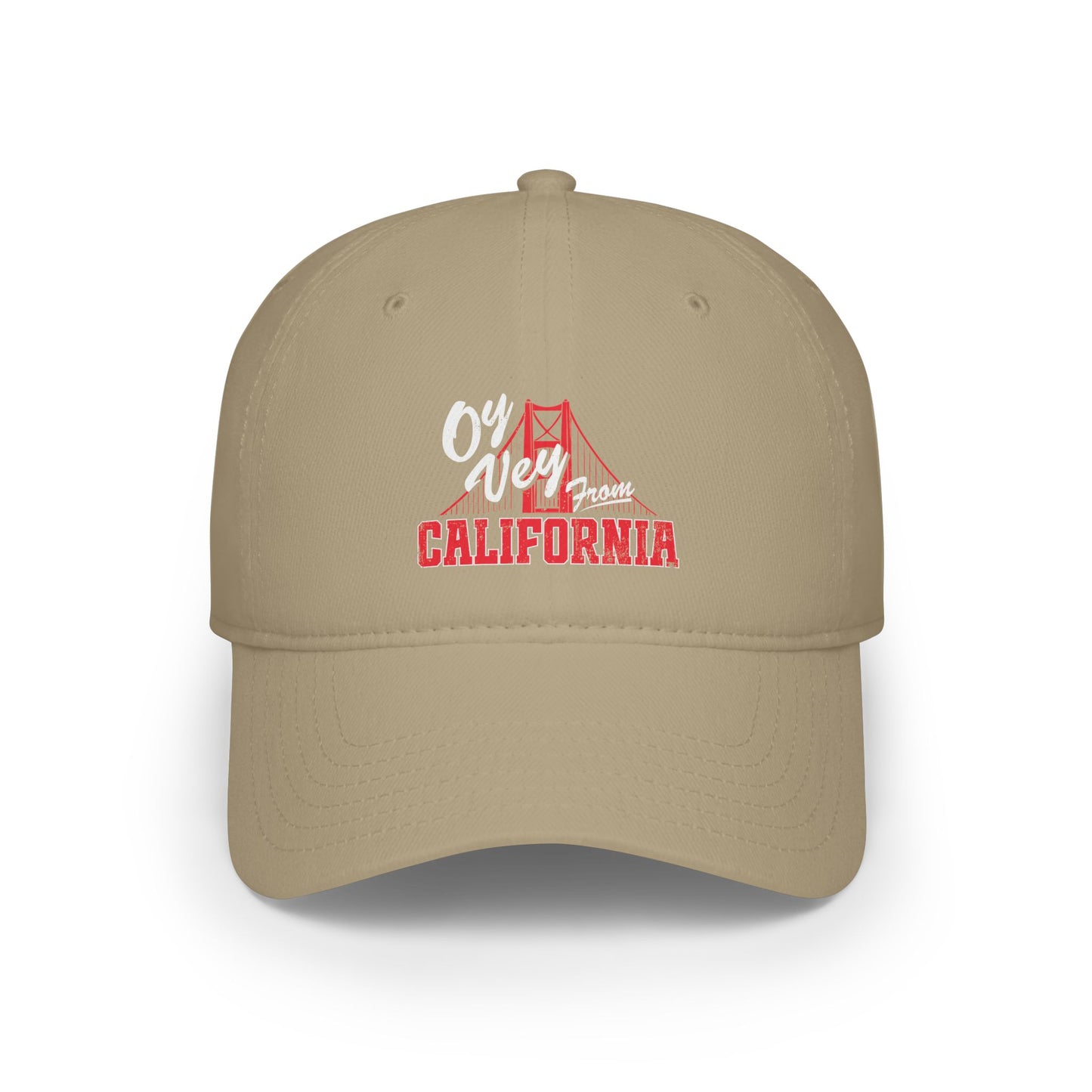 "OY VEY FROM CALIFORNIA" Low Profile Baseball Cap