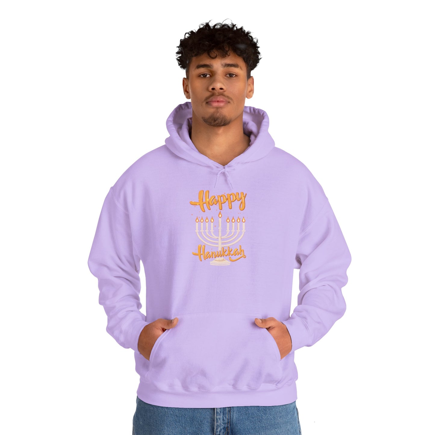 "Happy Hanukkah" Unisex Heavy Blend™ Hooded Sweatshirt