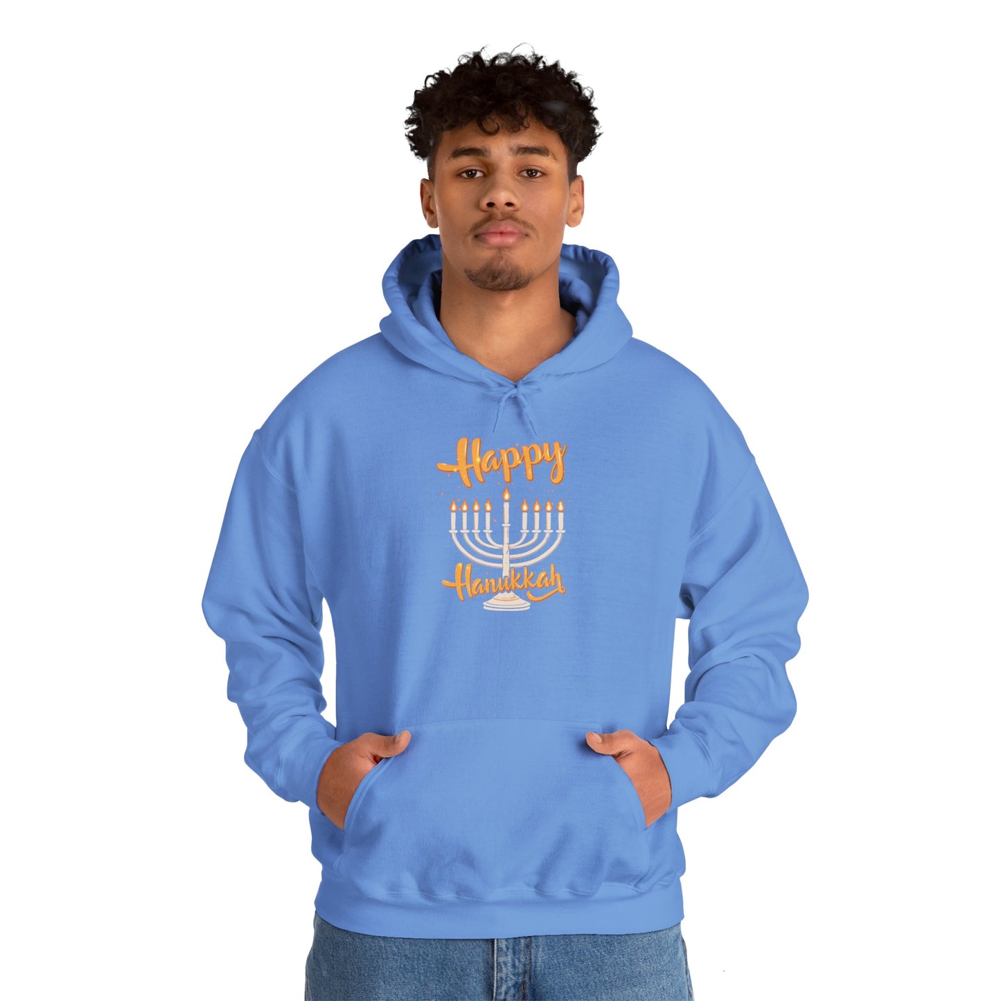 "Happy Hanukkah" Unisex Heavy Blend™ Hooded Sweatshirt