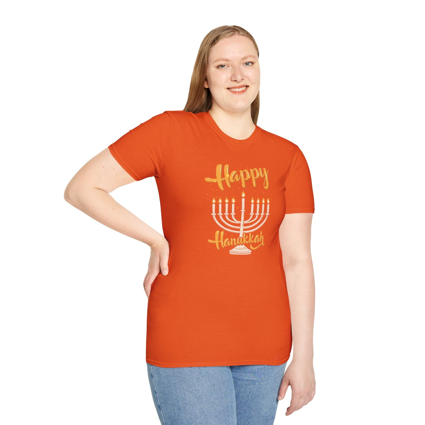 "Happy Hanukkah" Unisex Softstyle T-Shirt