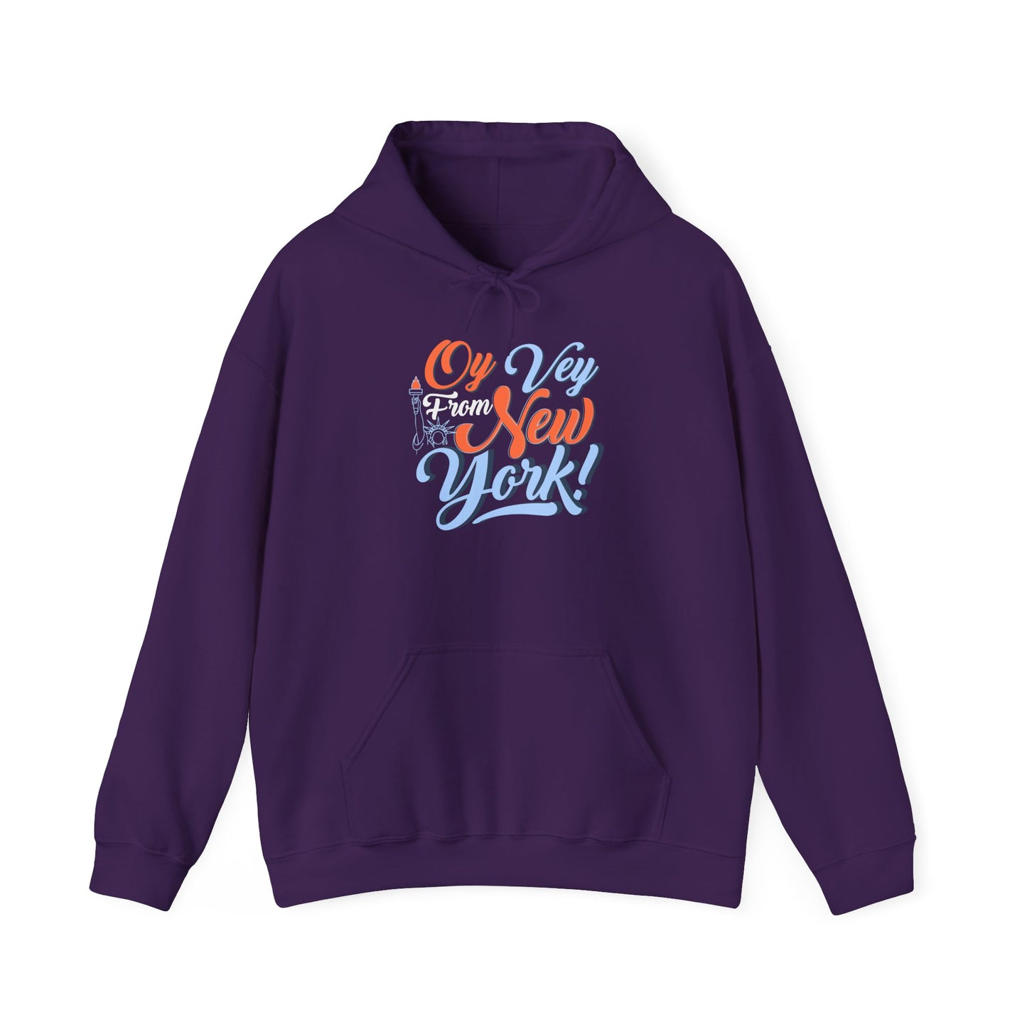 "OY VEY FROM NEW YORK" Unisex Heavy Blend™ Hooded Sweatshirt