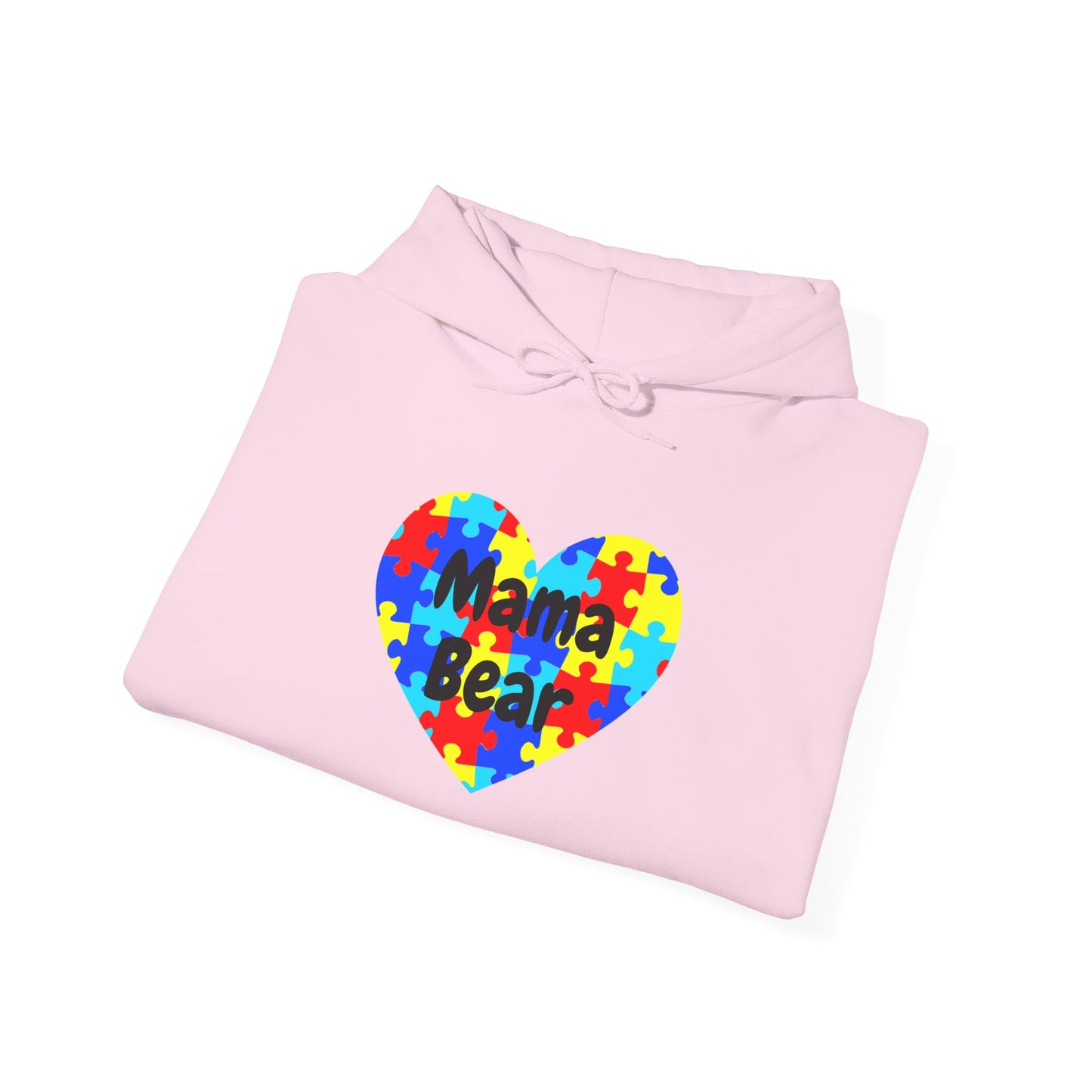 Mama Bear Autism Puzzle Heart Sweatshirt - Autism Awareness Mom Hoodie