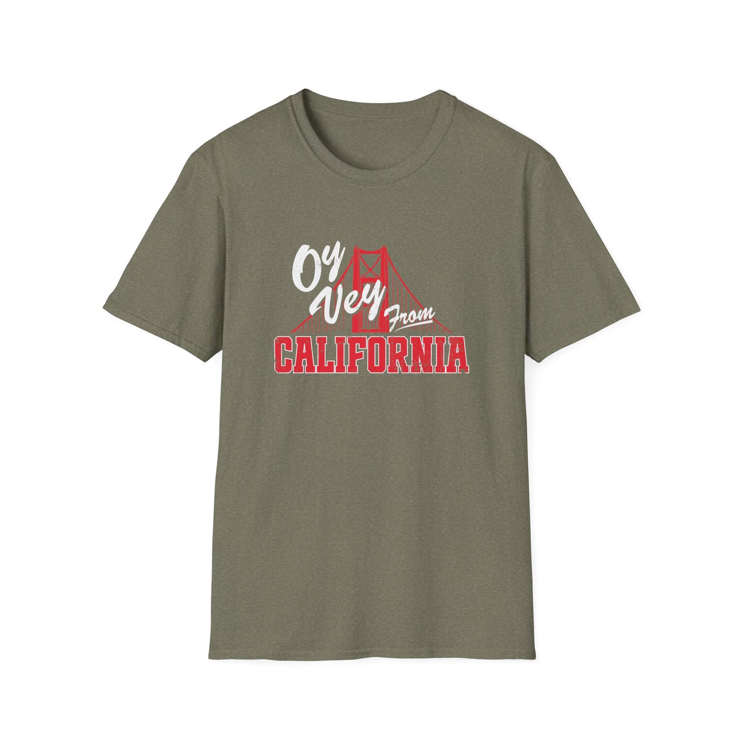 "OY VEY FROM CALIFORNIA" Unisex Softstyle T-Shirt