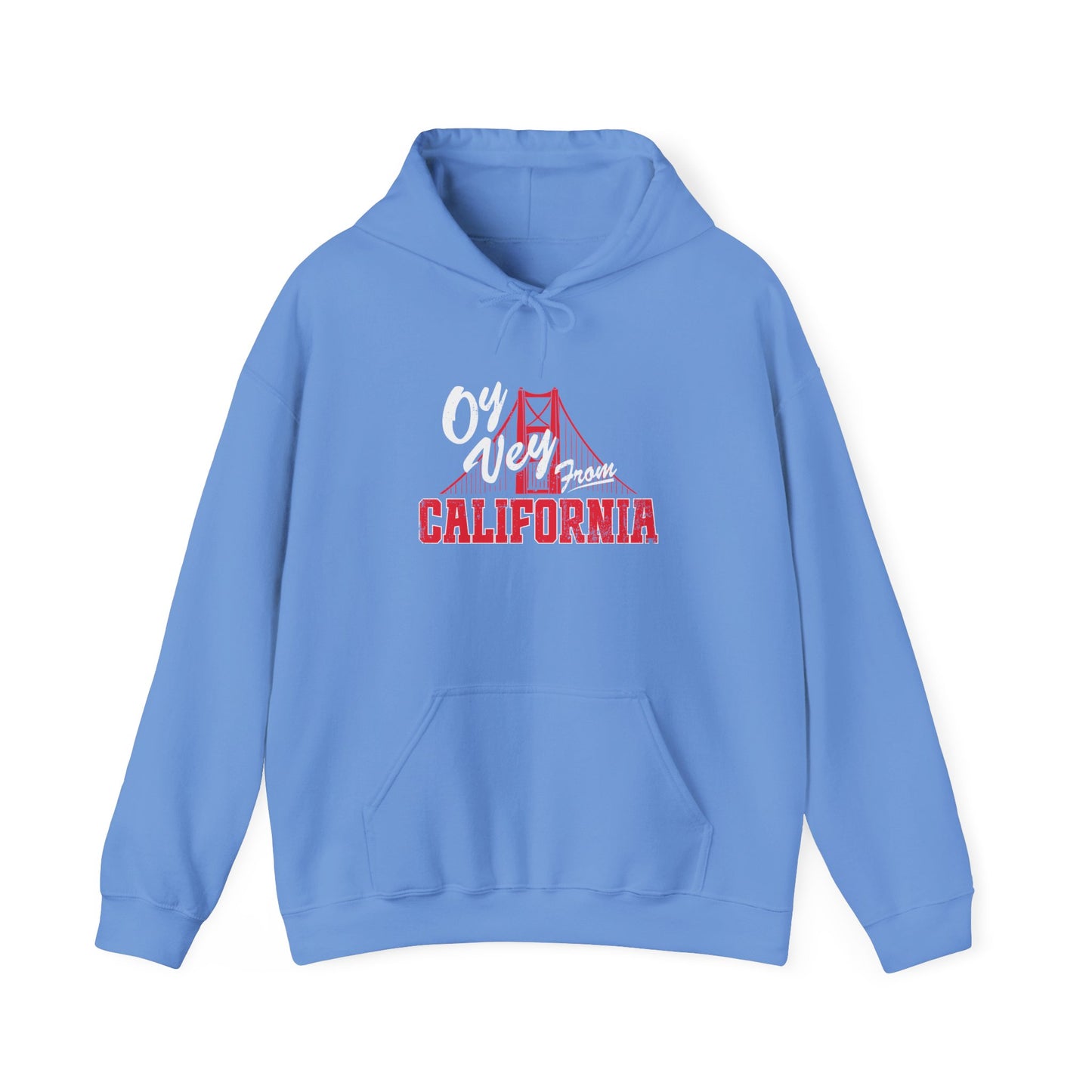 "OY VEY FROM CALIFORNIA" Unisex Heavy Blend™ Hooded Sweatshirt