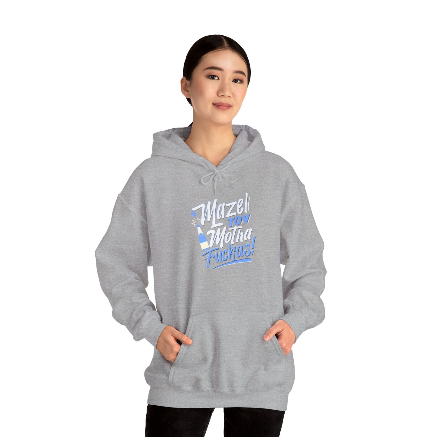 "Mazel Tov Motha Fuckas" Unisex Heavy Blend™ Hooded Sweatshirt