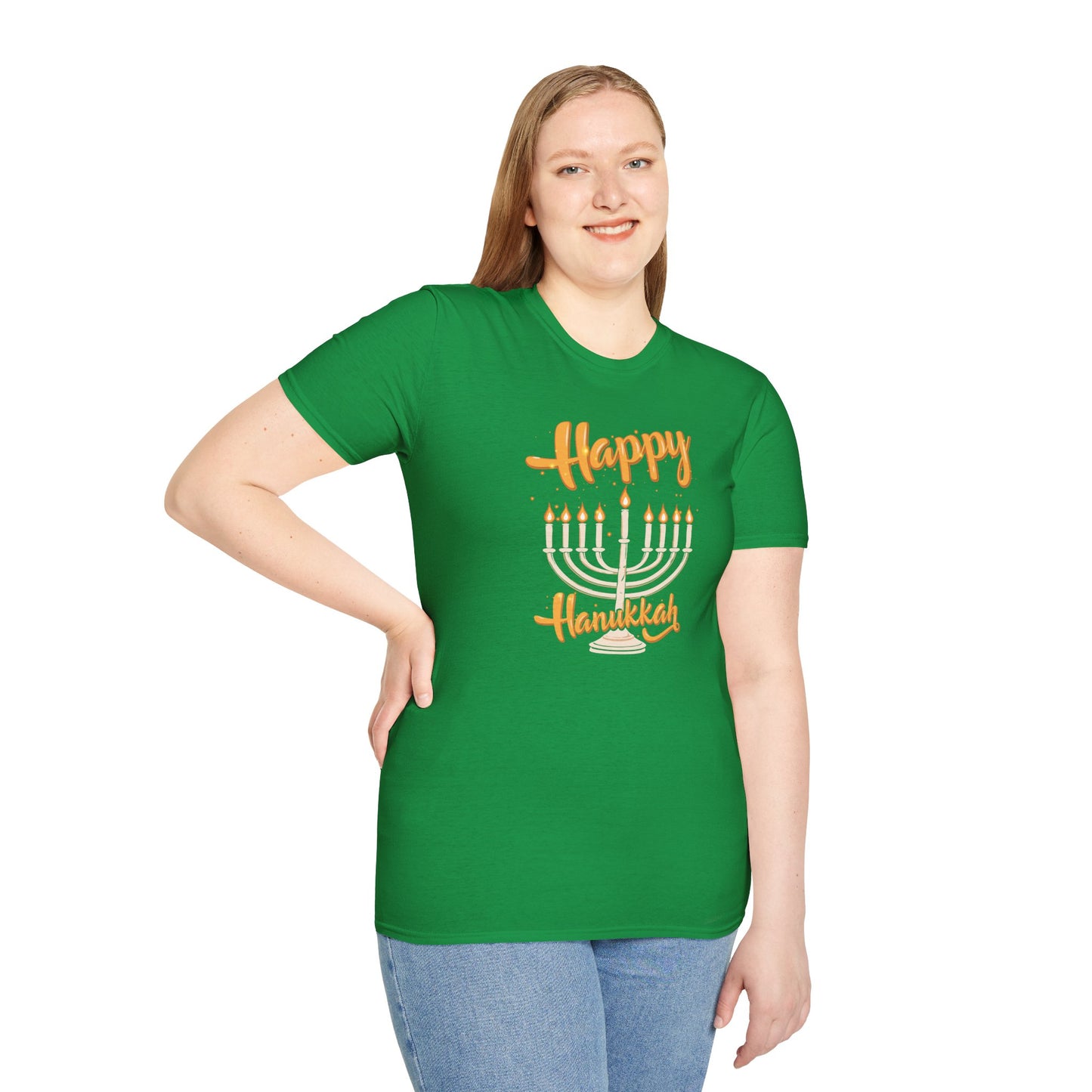 "Happy Hanukkah" Unisex Softstyle T-Shirt