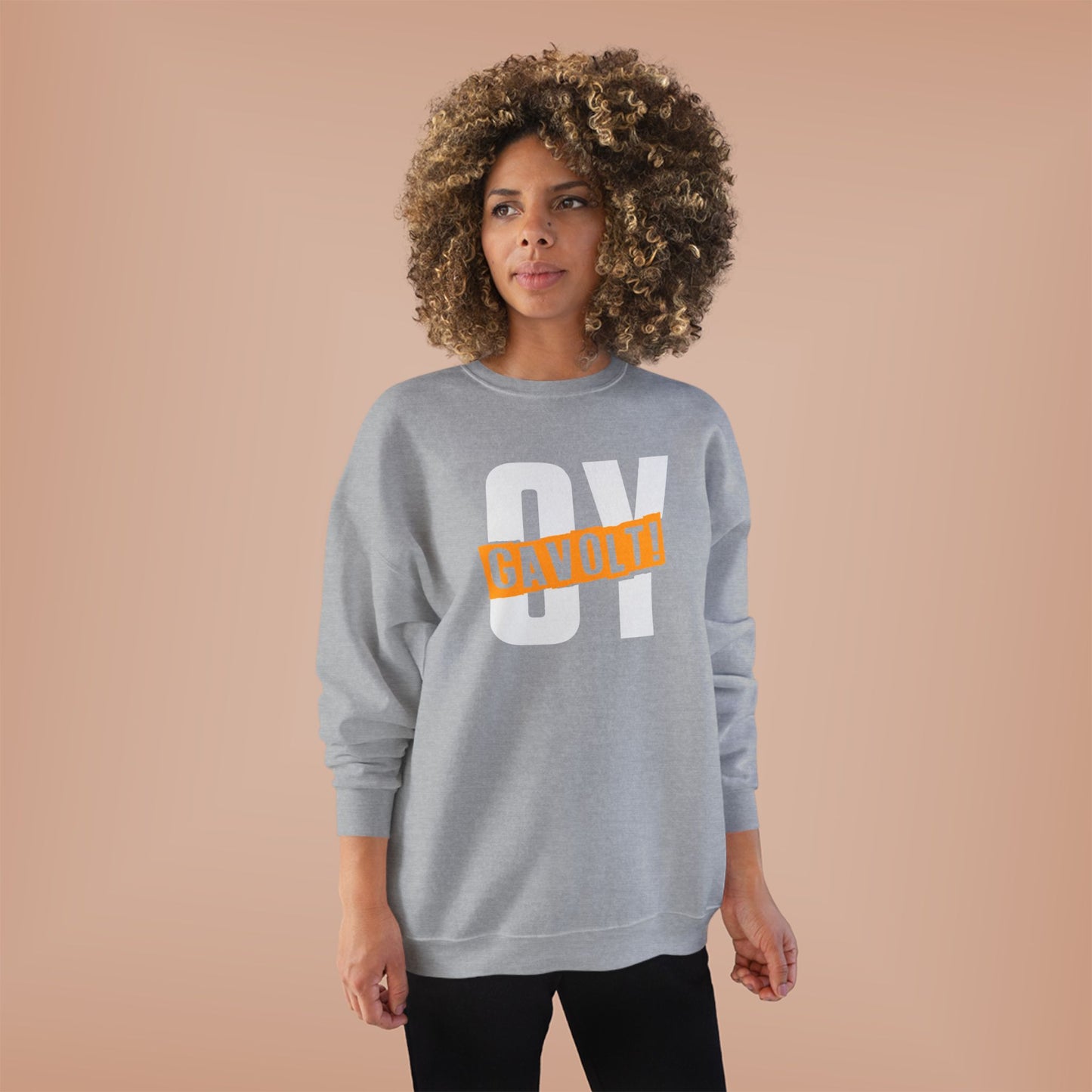 "OY GAVOLT" Unisex EcoSmart® Crewneck Sweatshirt