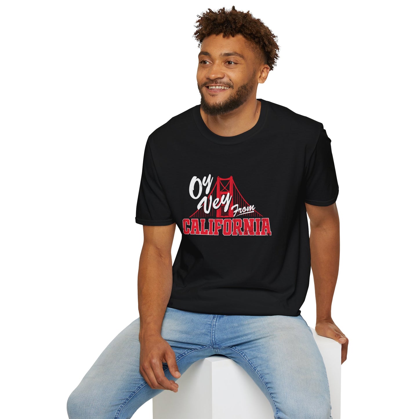 "OY VEY FROM CALIFORNIA" Unisex Softstyle T-Shirt