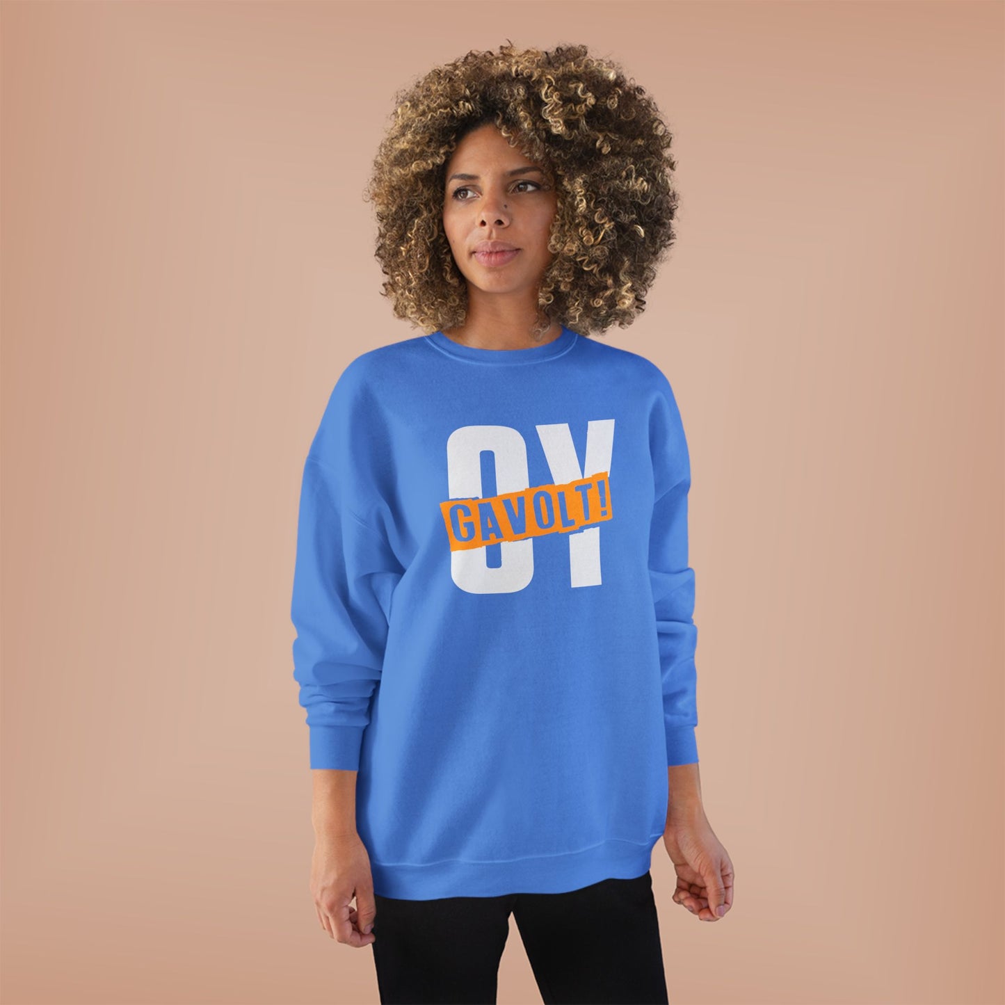 "OY GAVOLT" Unisex EcoSmart® Crewneck Sweatshirt