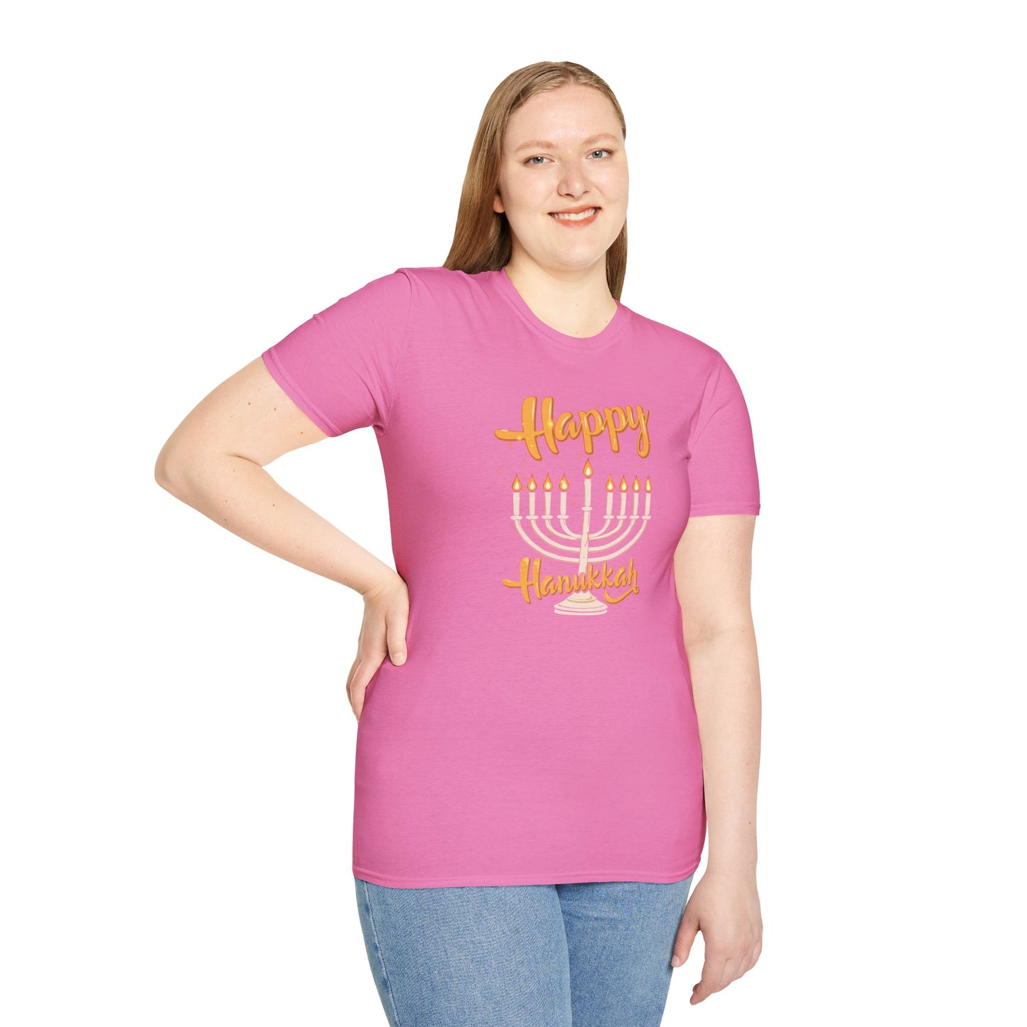 "Happy Hanukkah" Unisex Softstyle T-Shirt