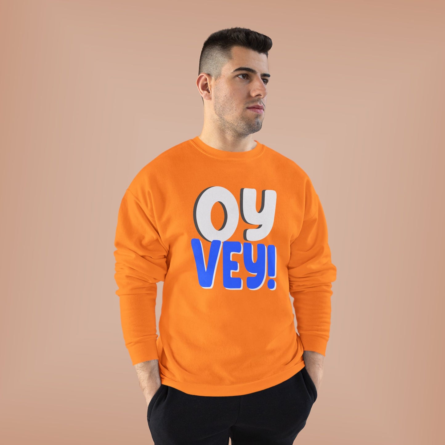 "OY VEY" Unisex EcoSmart® Crewneck Sweatshirt