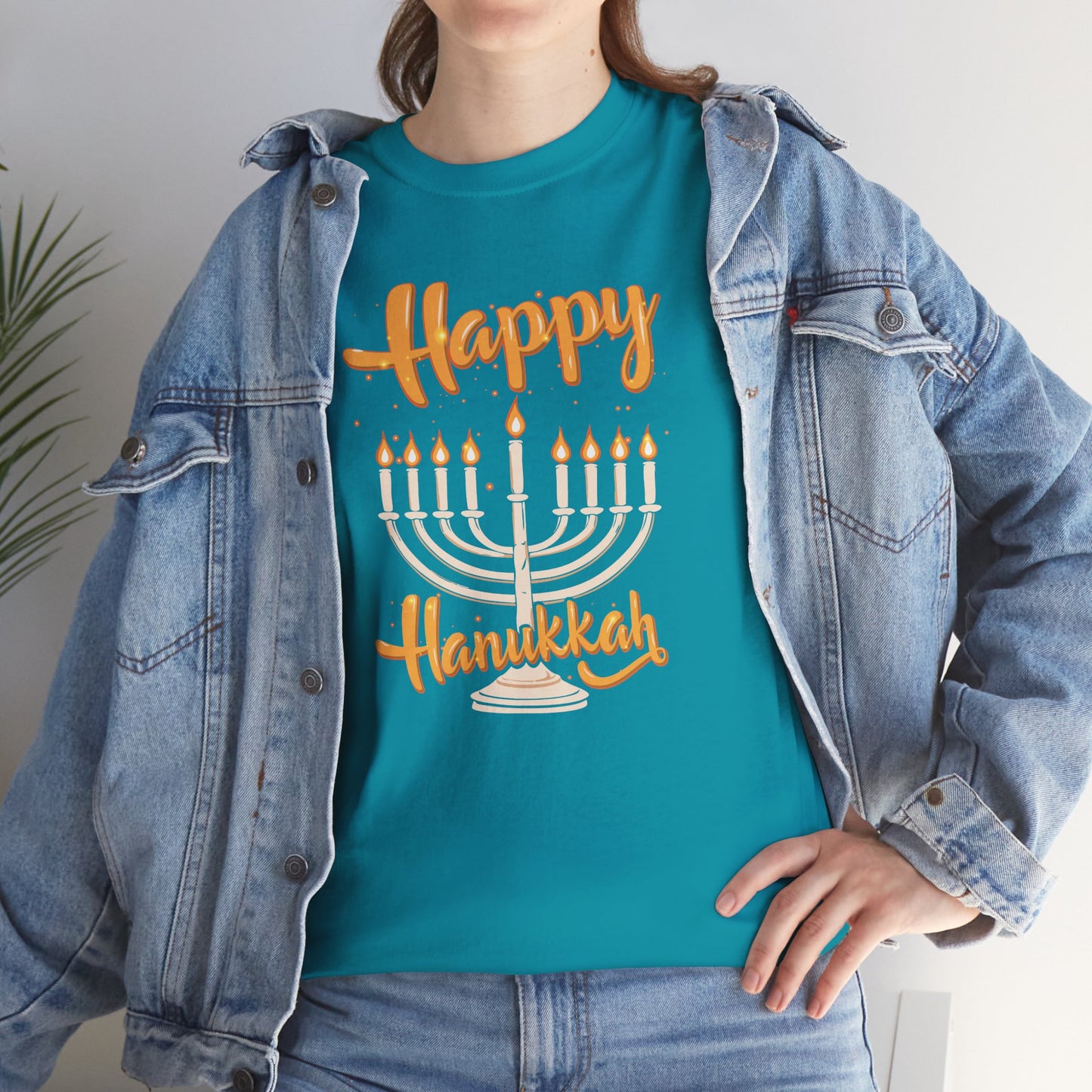 "Happy Hanukkah" Unisex Heavy Cotton Tee