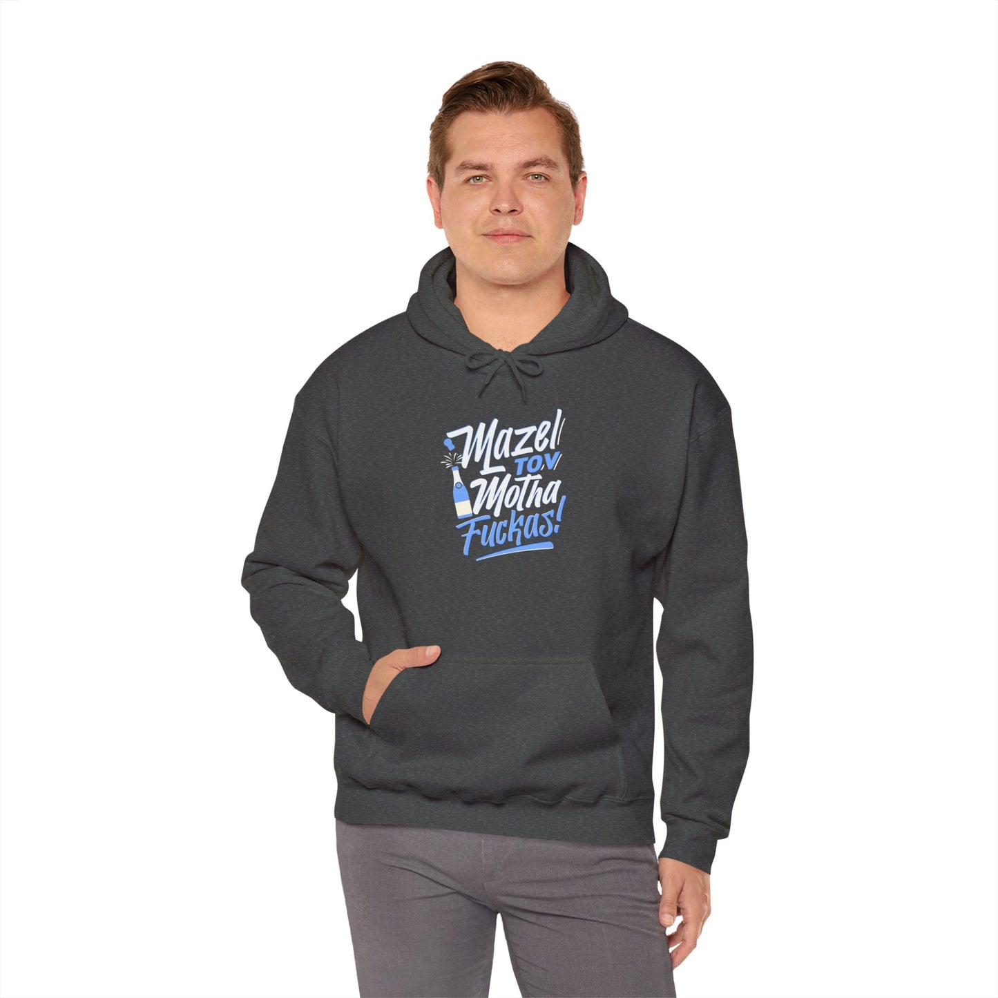 "Mazel Tov Motha Fuckas" Unisex Heavy Blend™ Hooded Sweatshirt