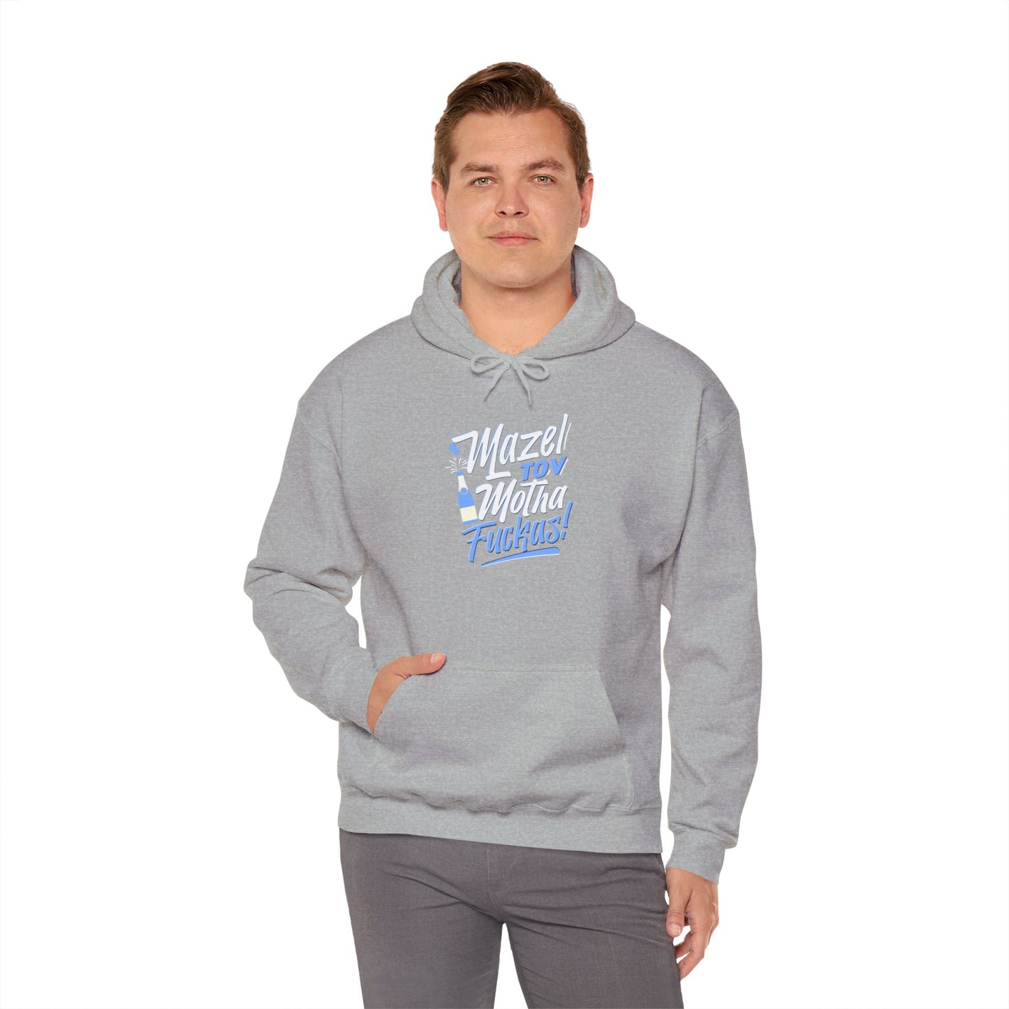 "Mazel Tov Motha Fuckas" Unisex Heavy Blend™ Hooded Sweatshirt