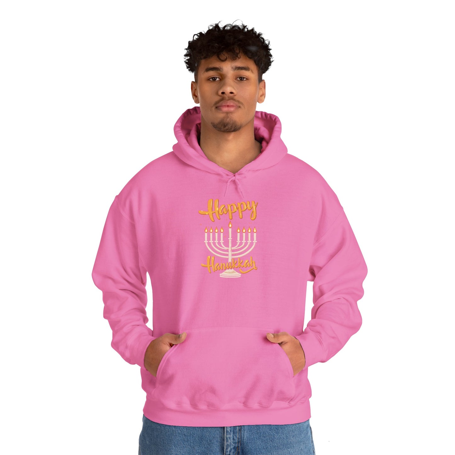 "Happy Hanukkah" Unisex Heavy Blend™ Hooded Sweatshirt