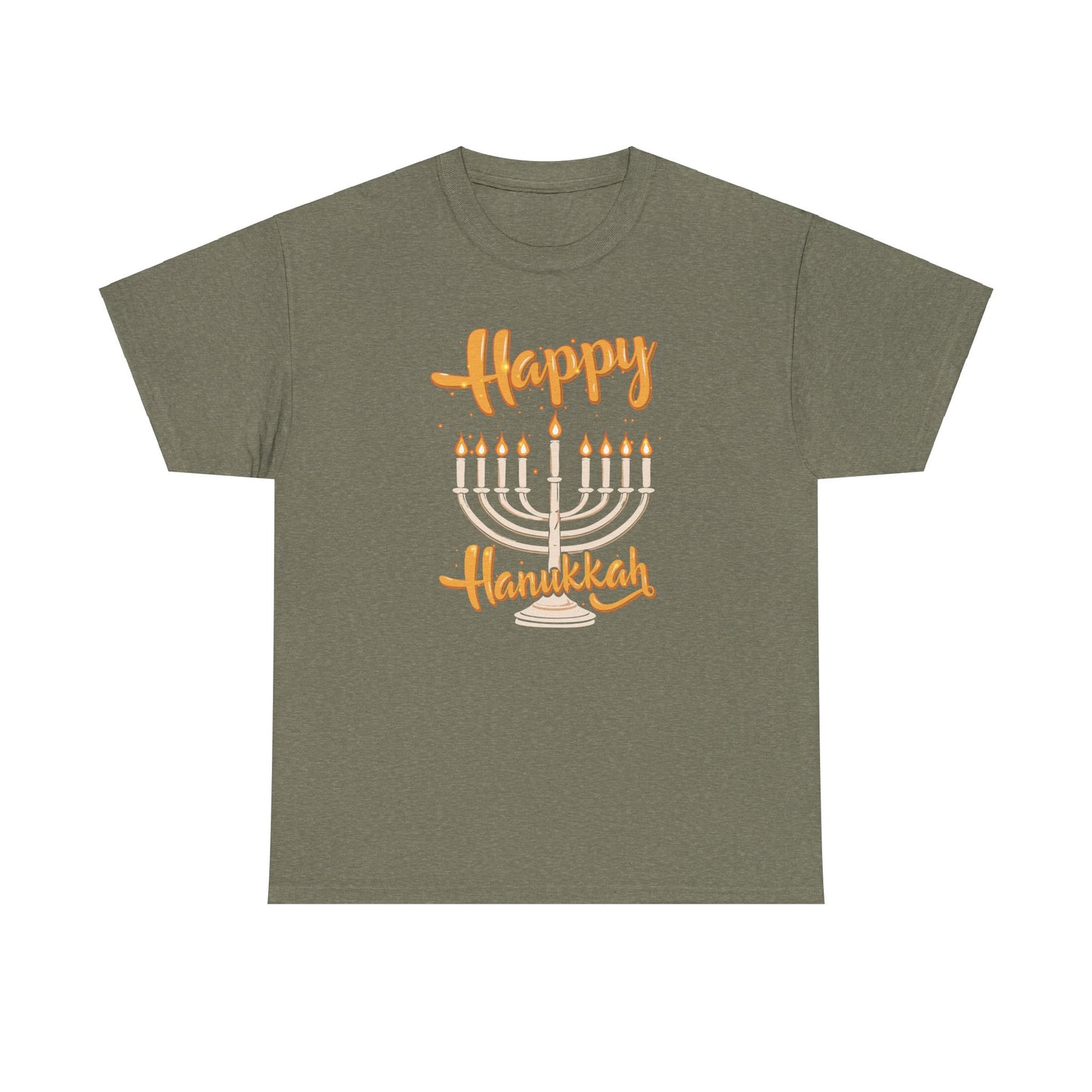 "Happy Hanukkah" Unisex Heavy Cotton Tee