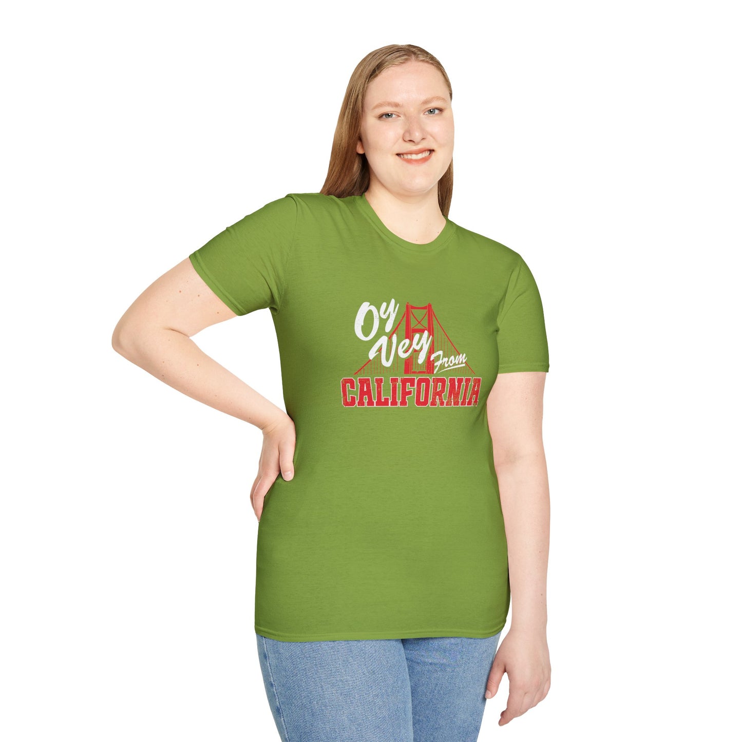 "OY VEY FROM CALIFORNIA" Unisex Softstyle T-Shirt