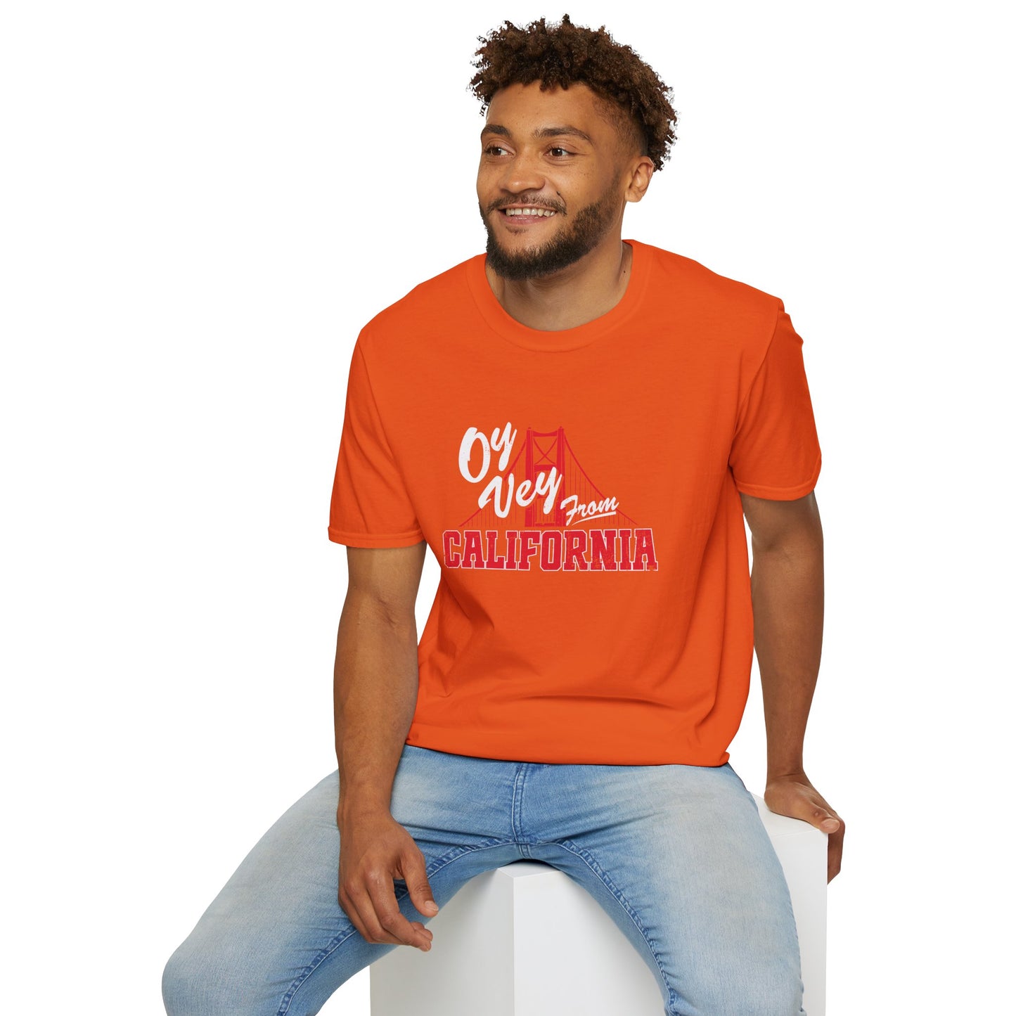 "OY VEY FROM CALIFORNIA" Unisex Softstyle T-Shirt