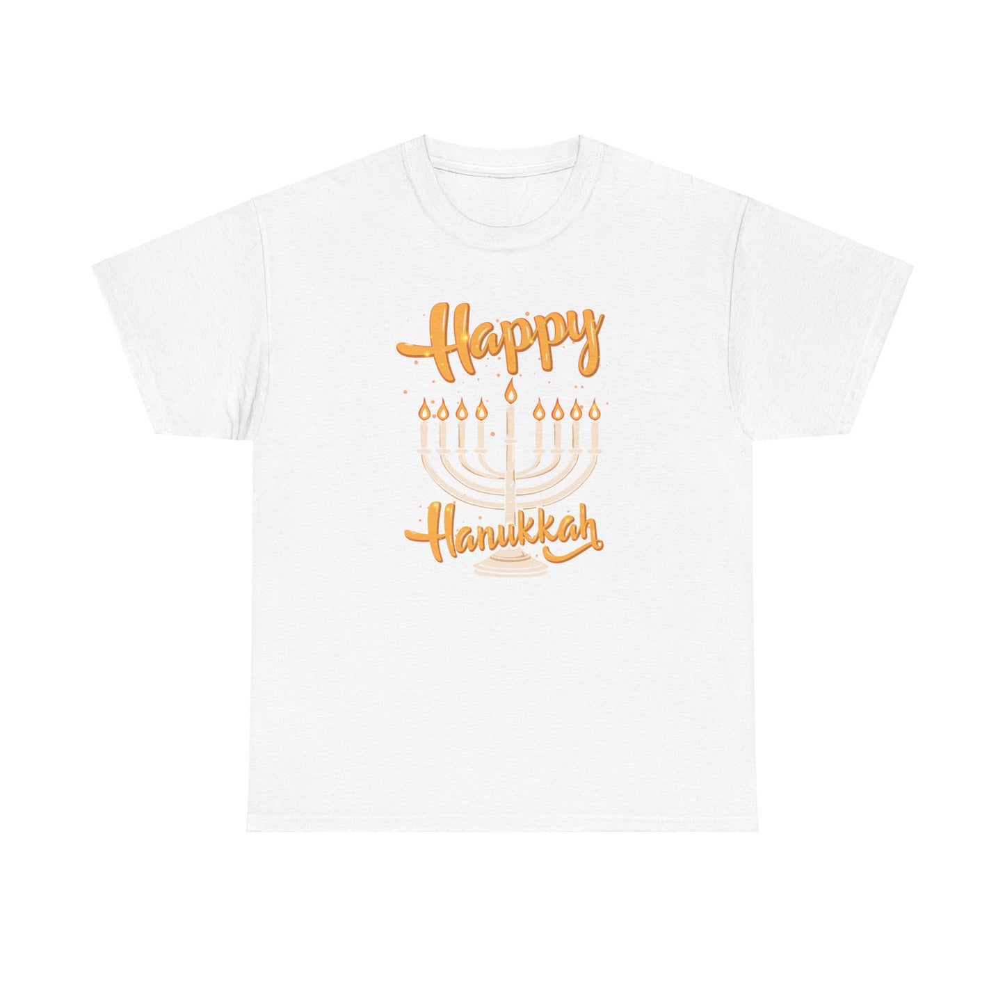 "Happy Hanukkah" Unisex Heavy Cotton Tee