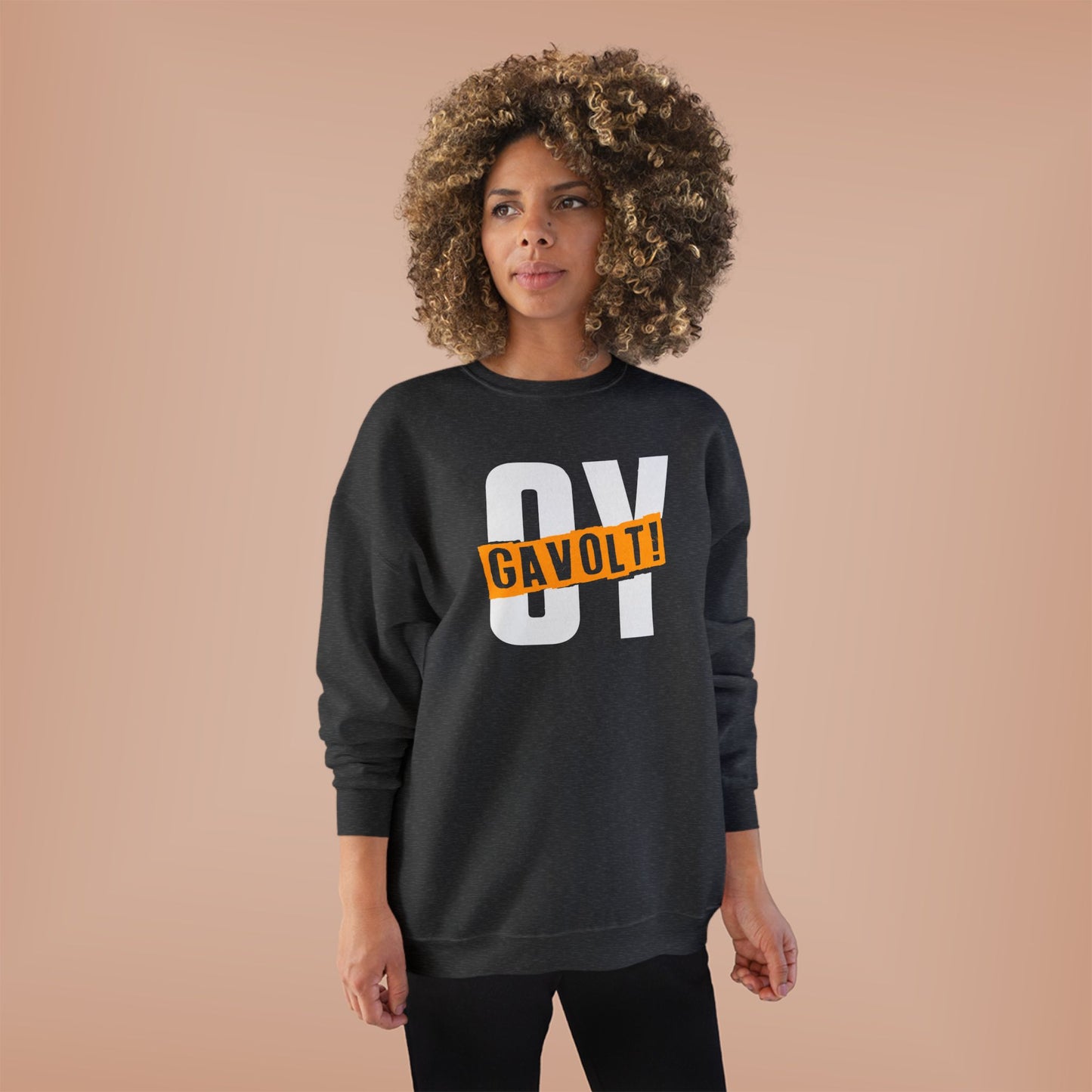 "OY GAVOLT" Unisex EcoSmart® Crewneck Sweatshirt