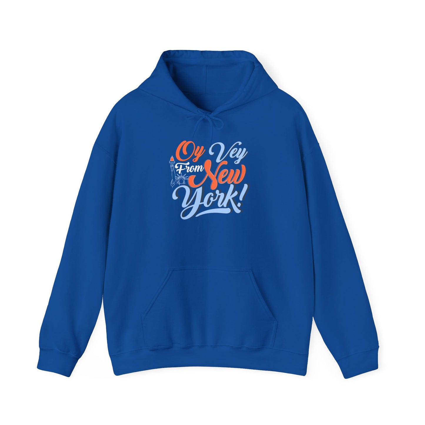 "OY VEY FROM NEW YORK" Unisex Heavy Blend™ Hooded Sweatshirt