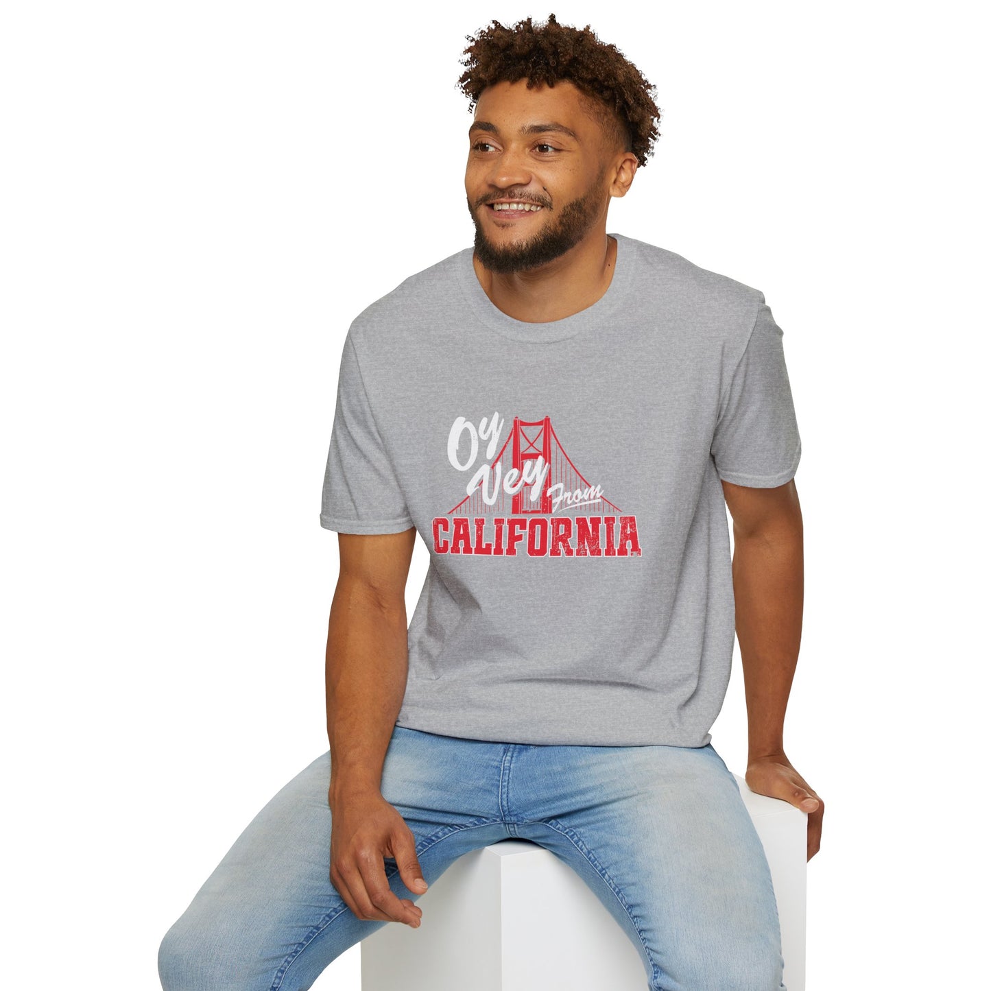 "OY VEY FROM CALIFORNIA" Unisex Softstyle T-Shirt