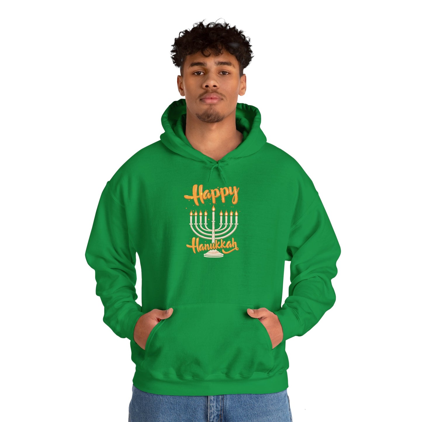 "Happy Hanukkah" Unisex Heavy Blend™ Hooded Sweatshirt