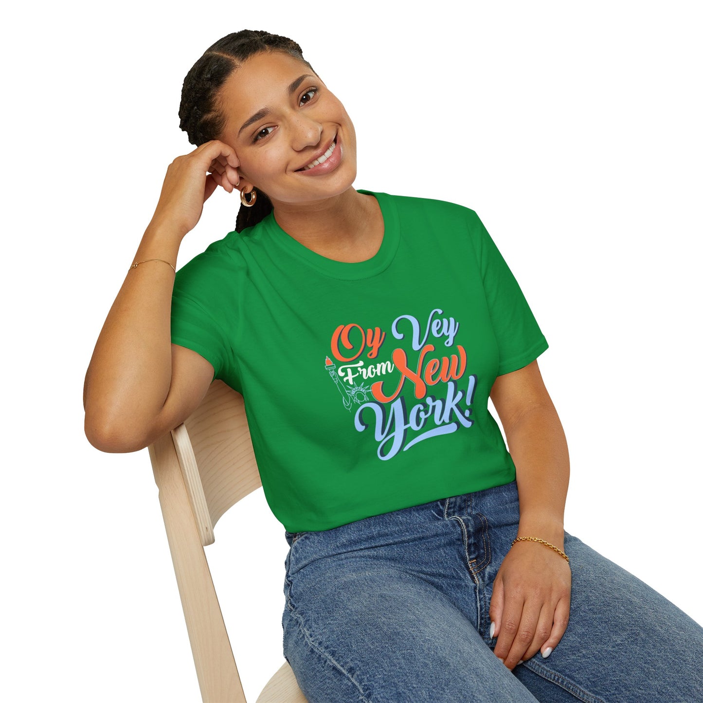 "OY VEY FROM NEW YORK" Unisex Softstyle T-Shirt