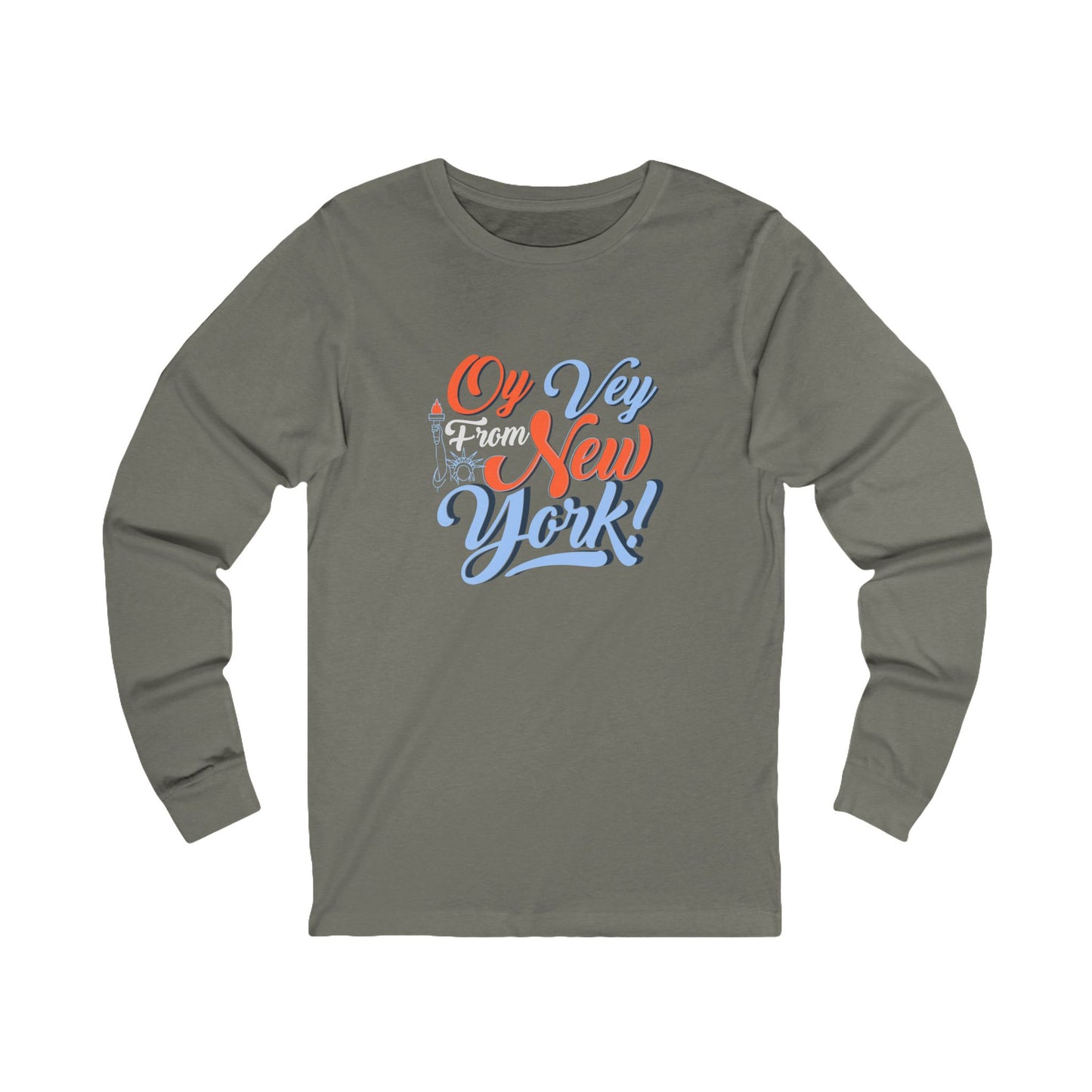 "OY VEY FROM NEW YORK" Unisex Jersey Long Sleeve Tee