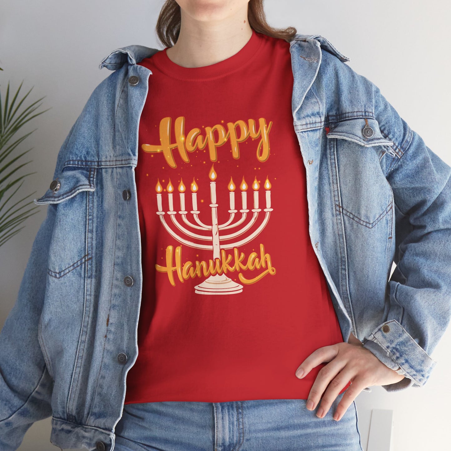 "Happy Hanukkah" Unisex Heavy Cotton Tee