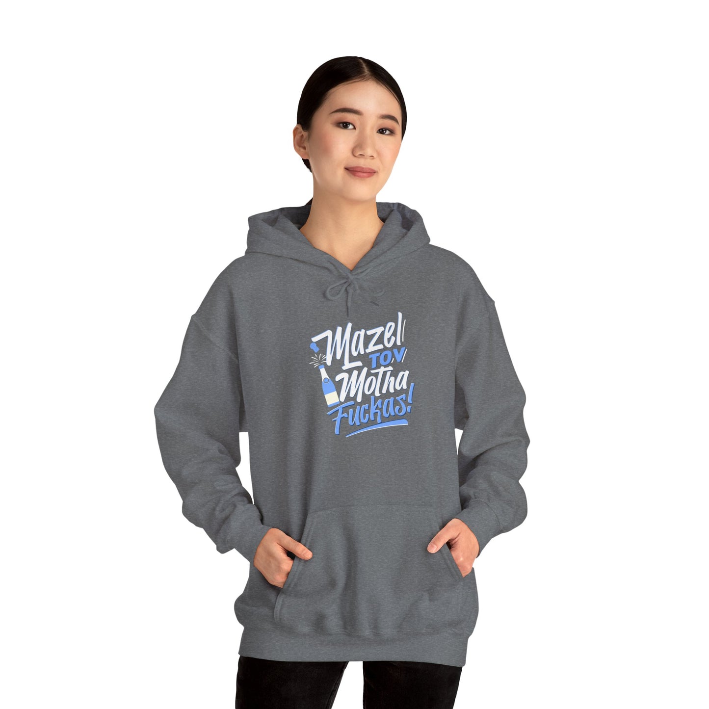 "Mazel Tov Motha Fuckas" Unisex Heavy Blend™ Hooded Sweatshirt